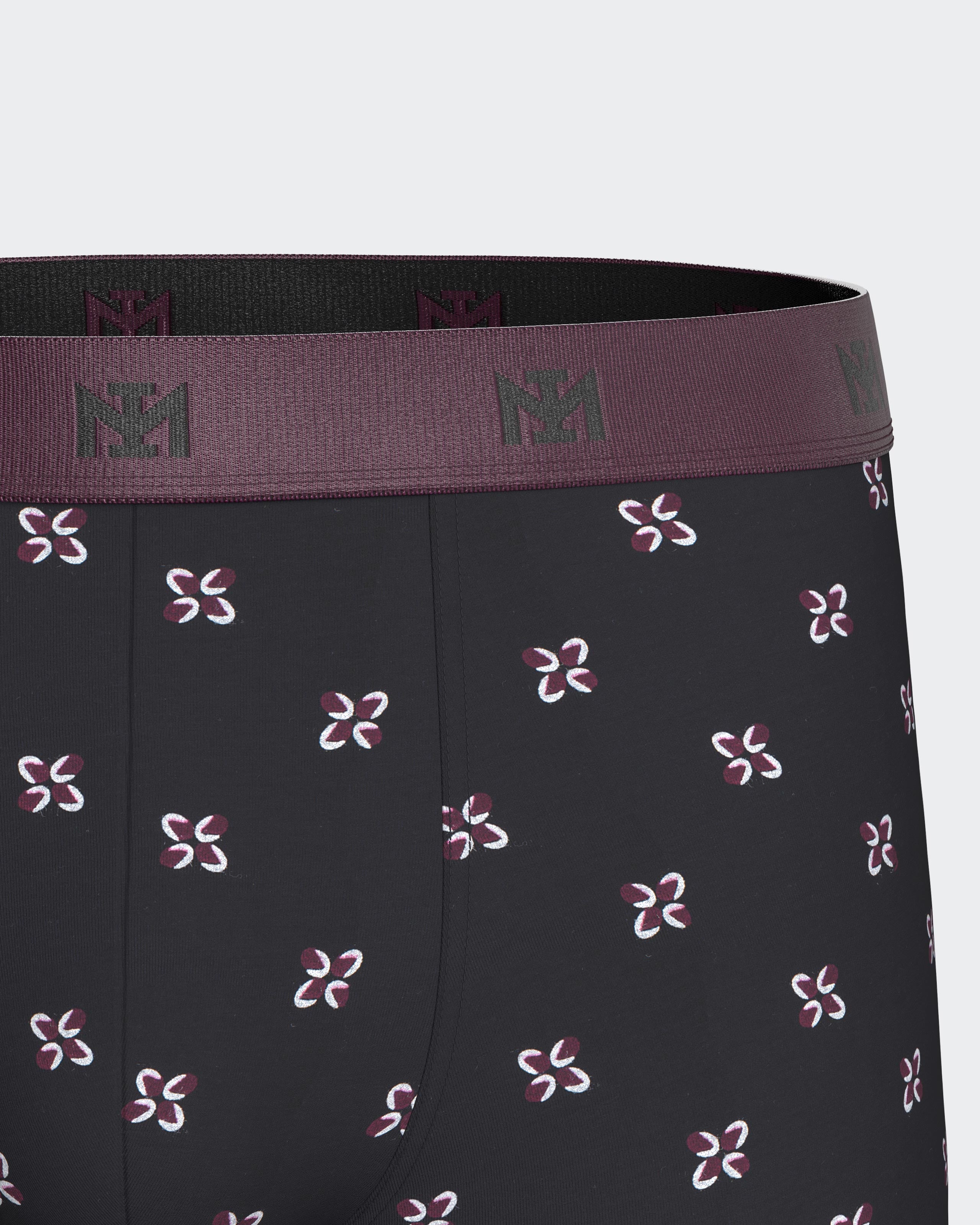 Men's printed cotton boxer