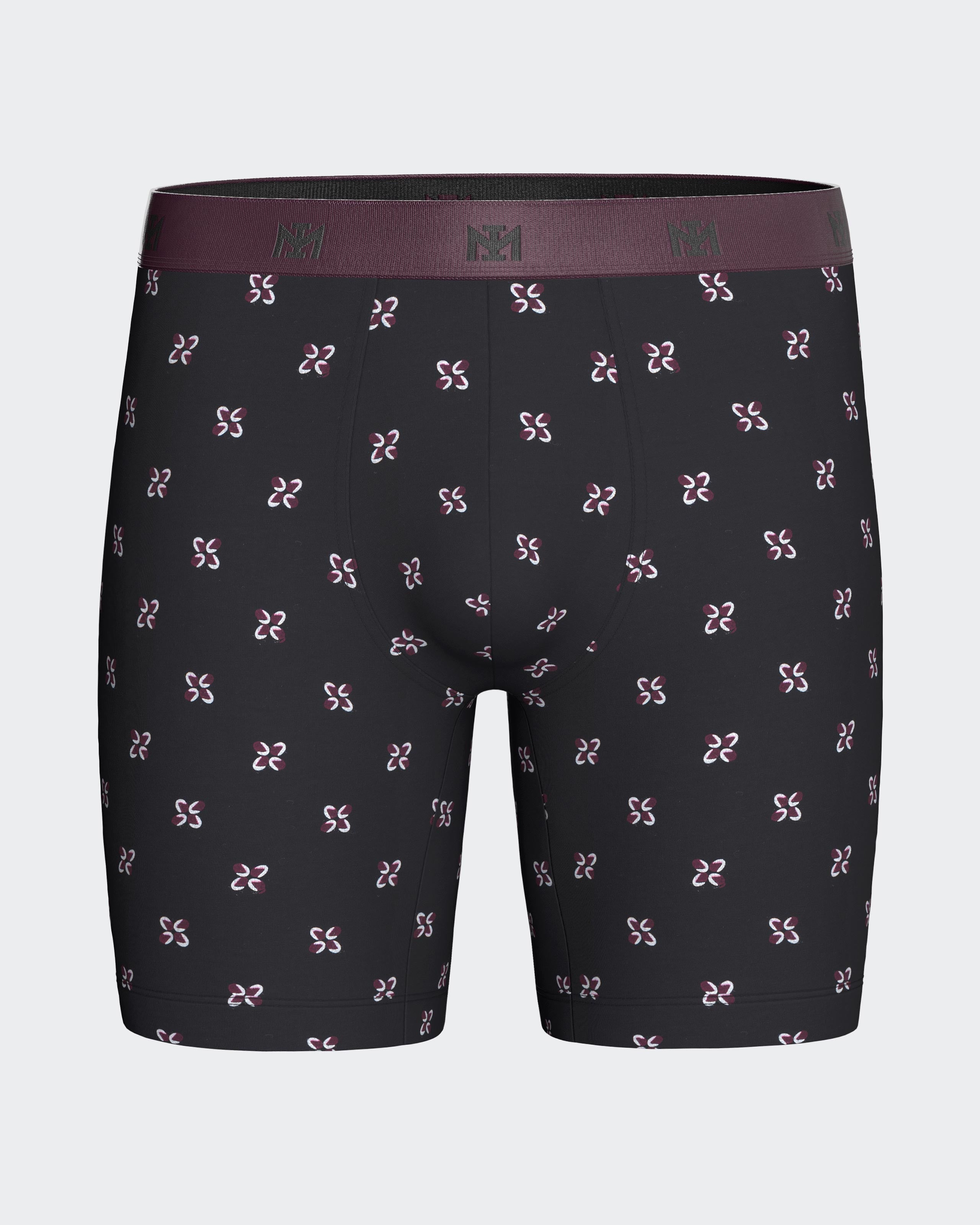 Boxer long imprimé en Coton