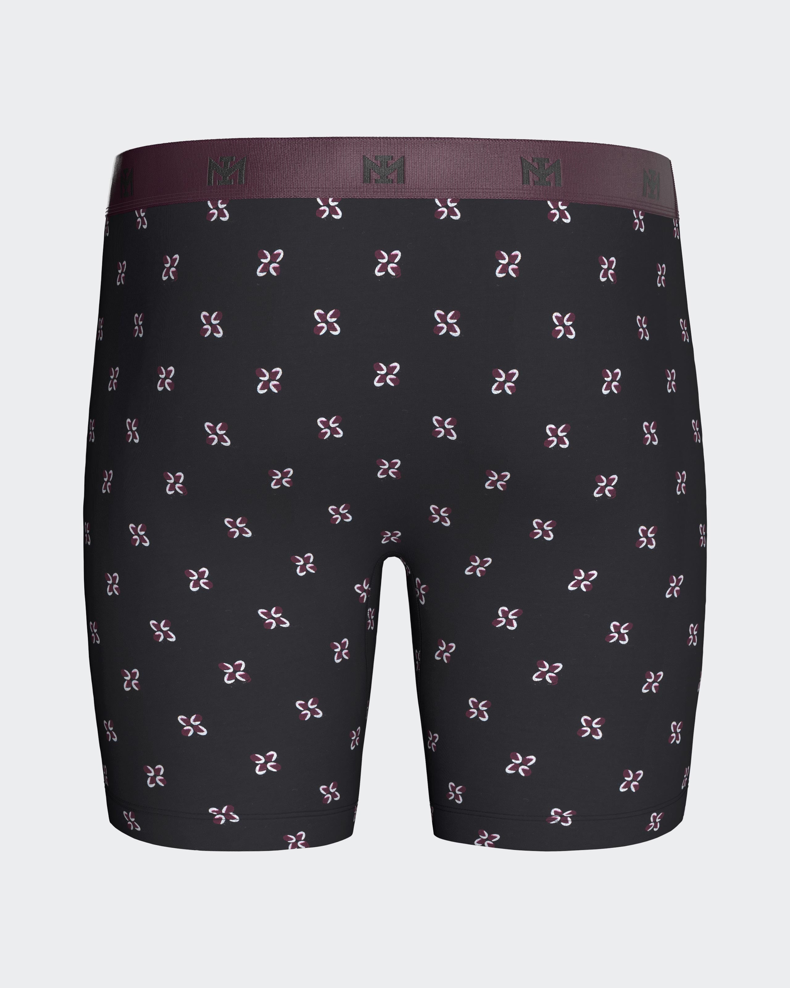 Boxer comprido de homem estampado em algodão