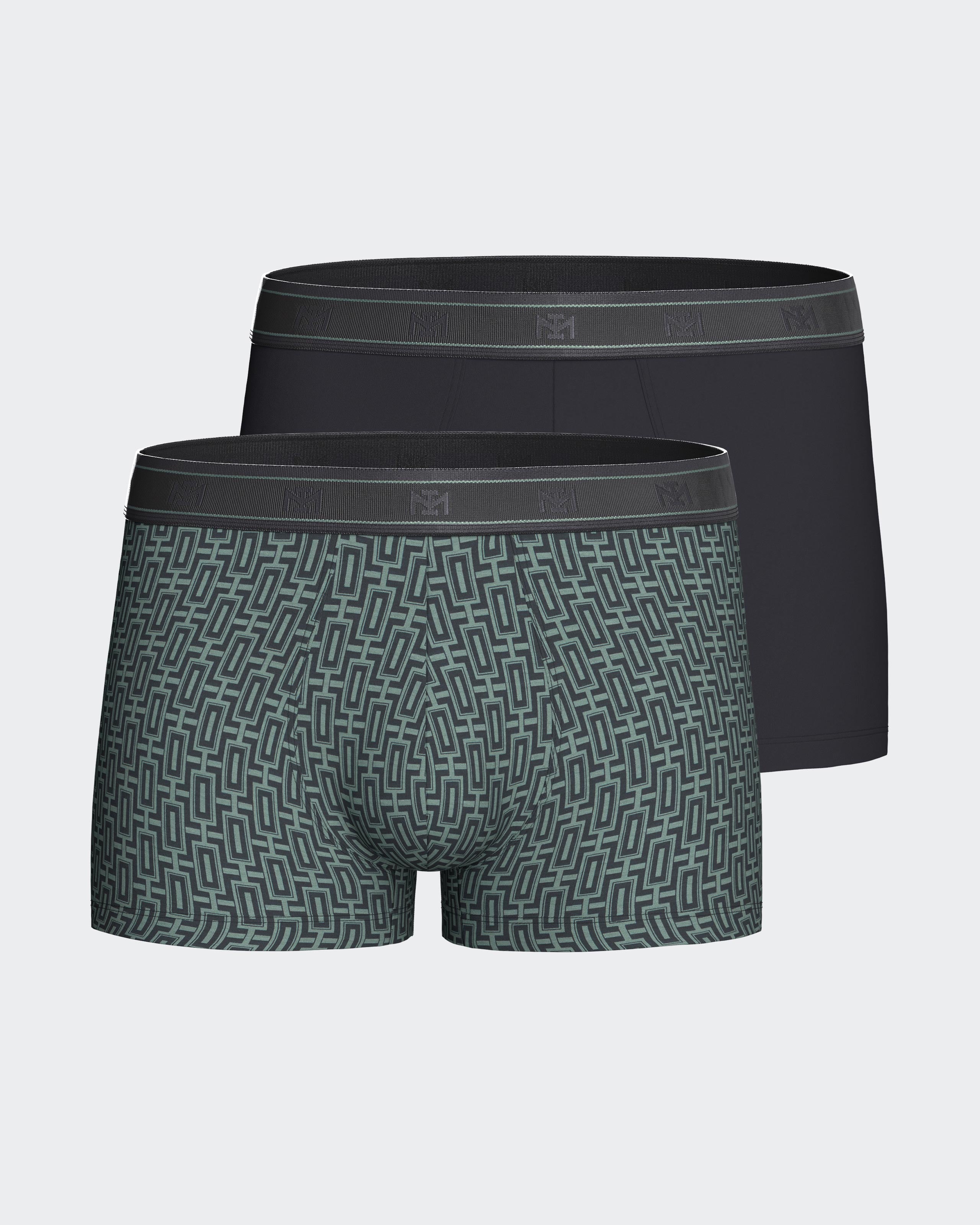 Pack 2 boxers de homem em Algodão Modal
