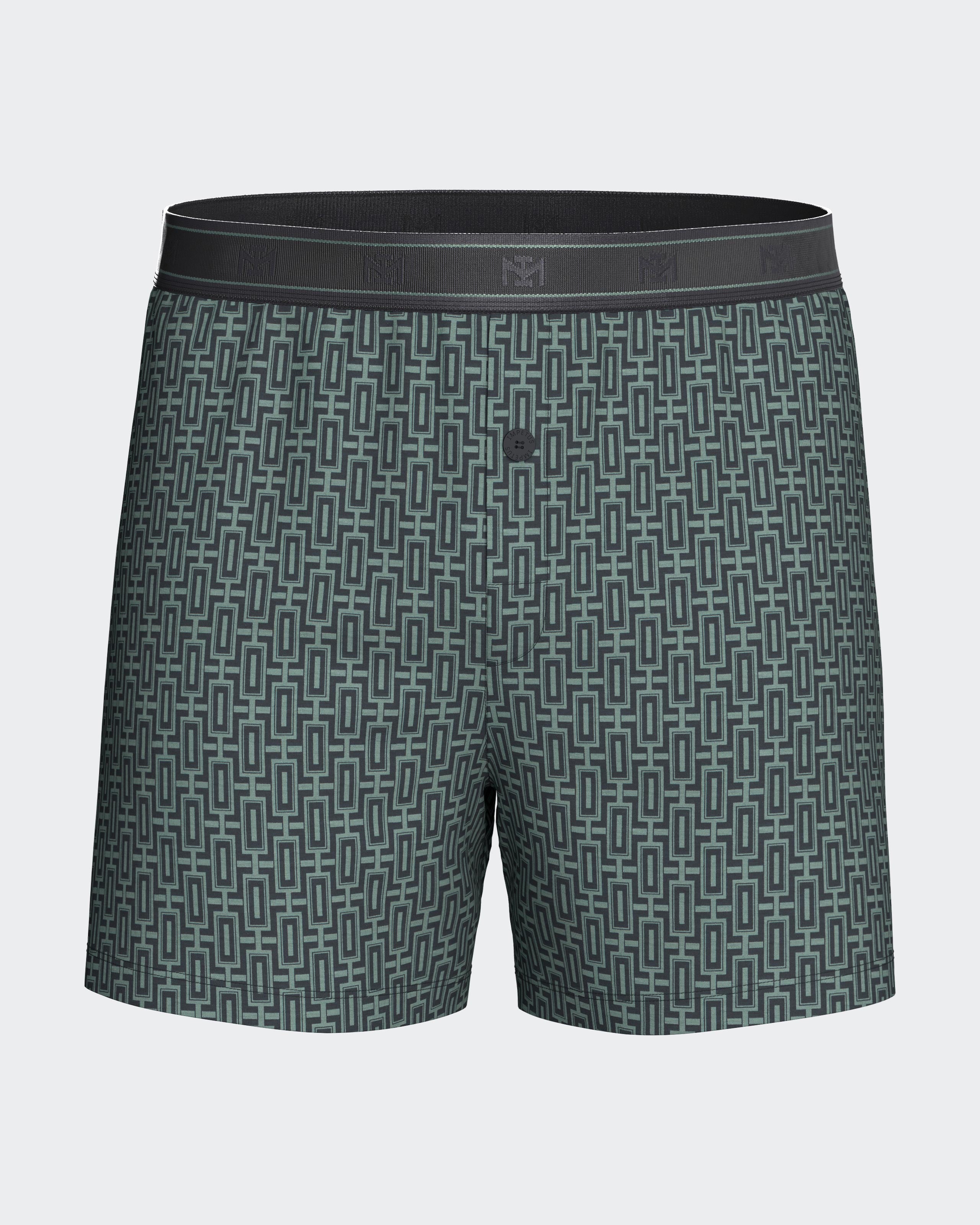 Herren-Boxershorts mit Knopf aus Modal-Baumwolle