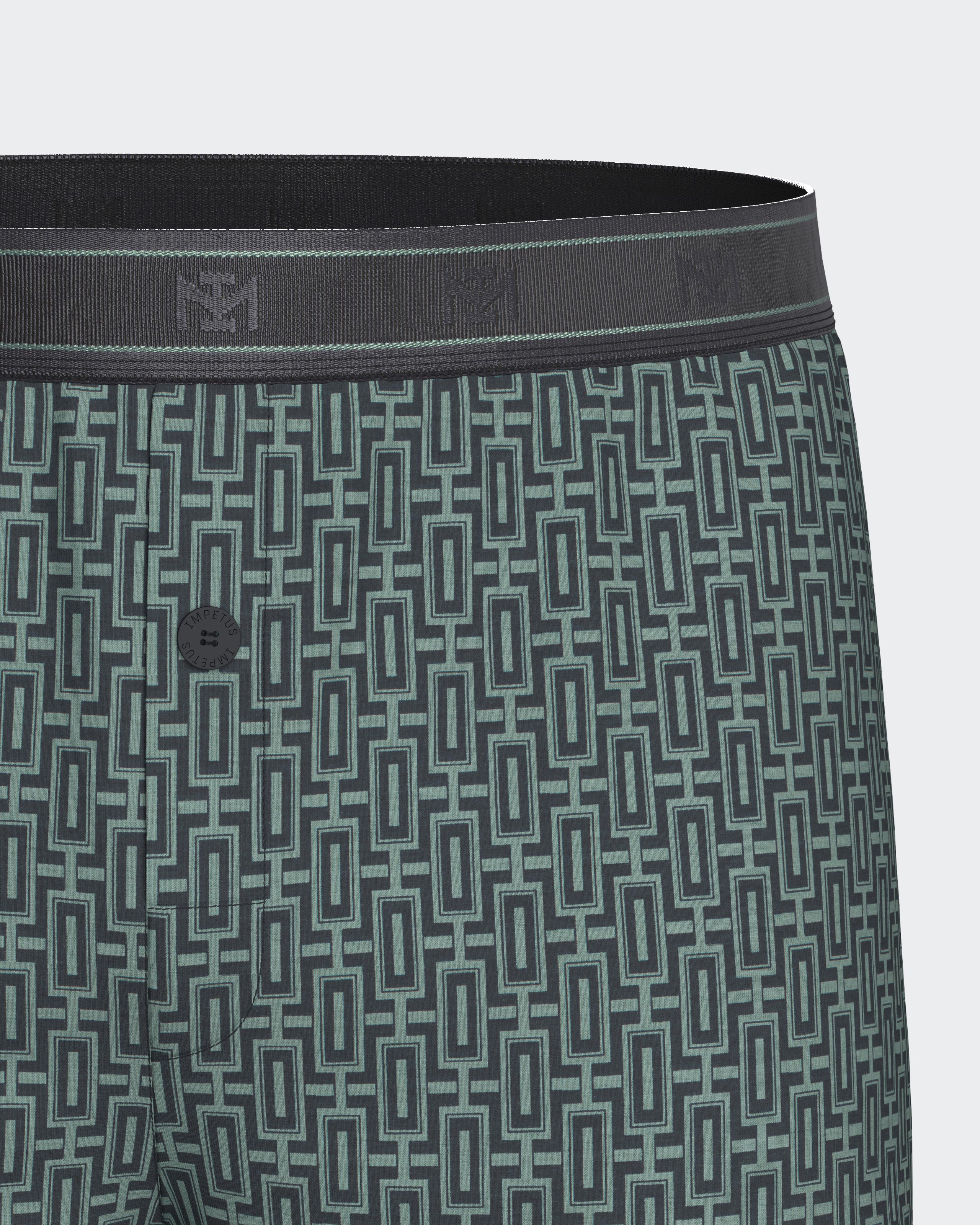 Boxershort de homem com botão em Algodão Modal