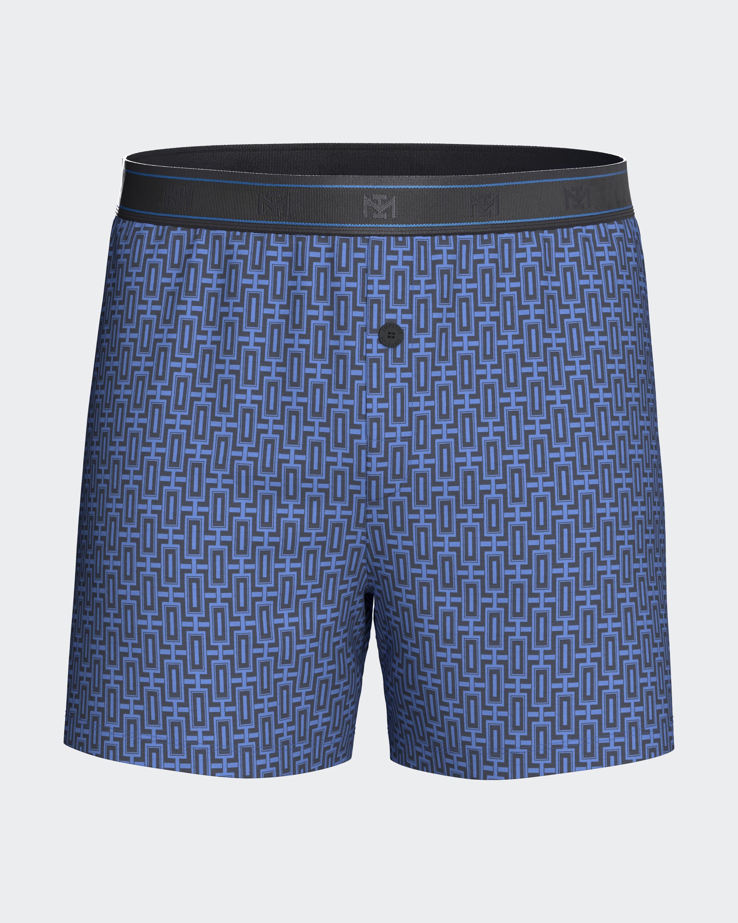 Boxershort avec bouton en Coton Modal