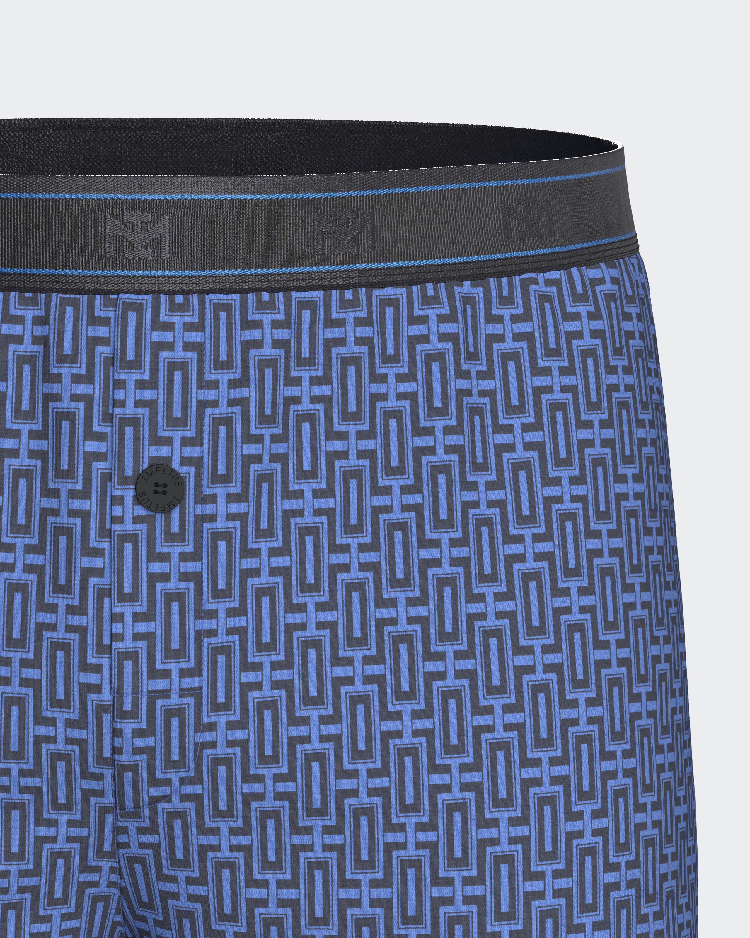 Men's boxershort with button in Modal Cotton