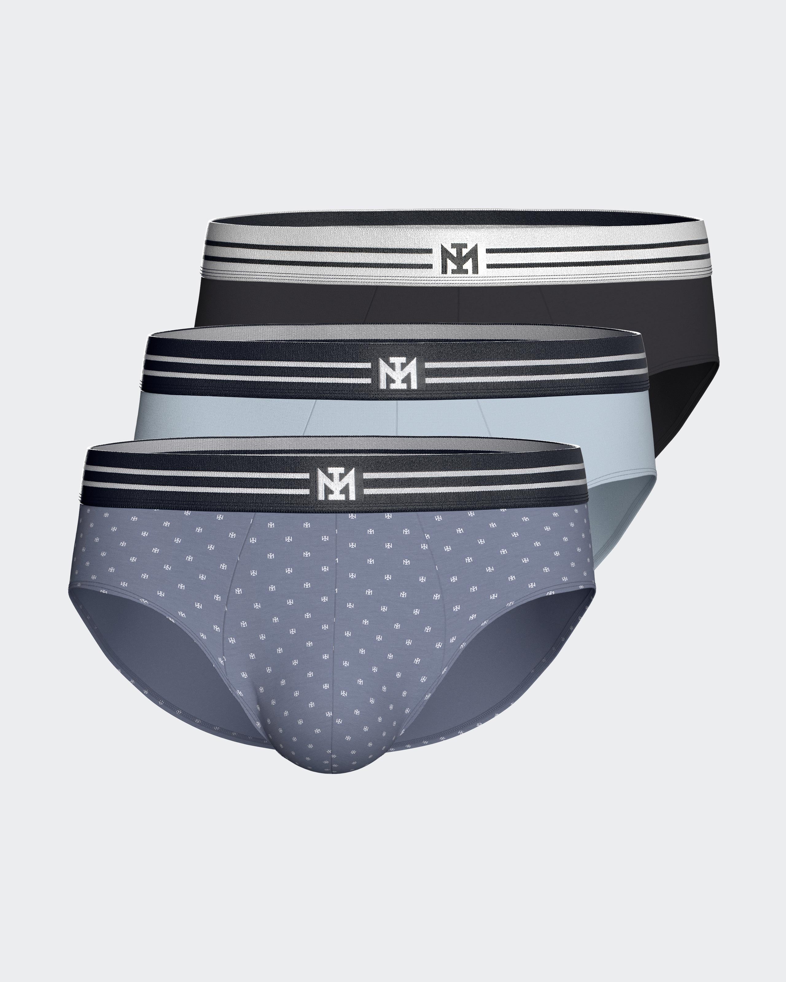 Pack of 3 men's cotton briefs