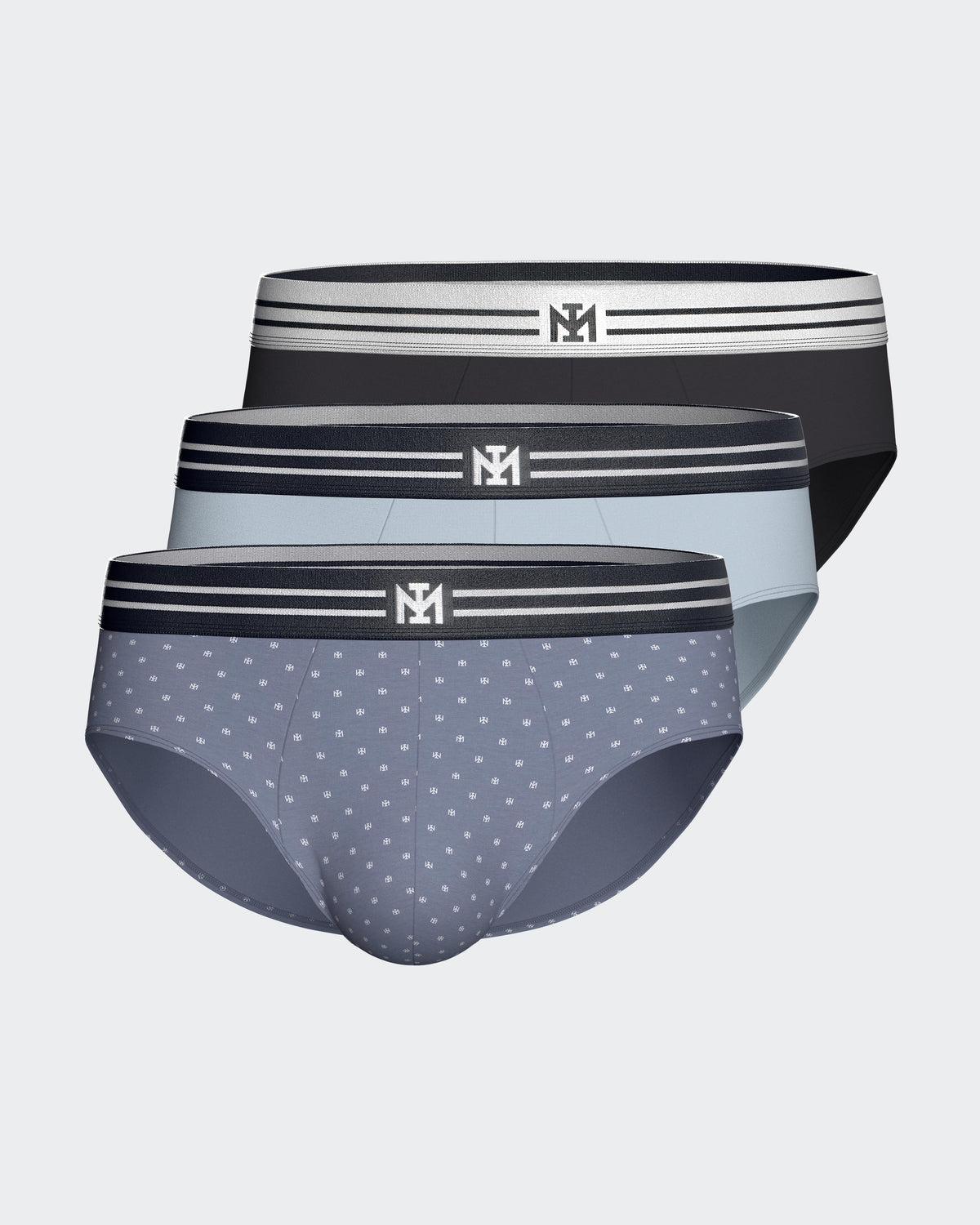 Pack de 3 Slips de homem em Algodão