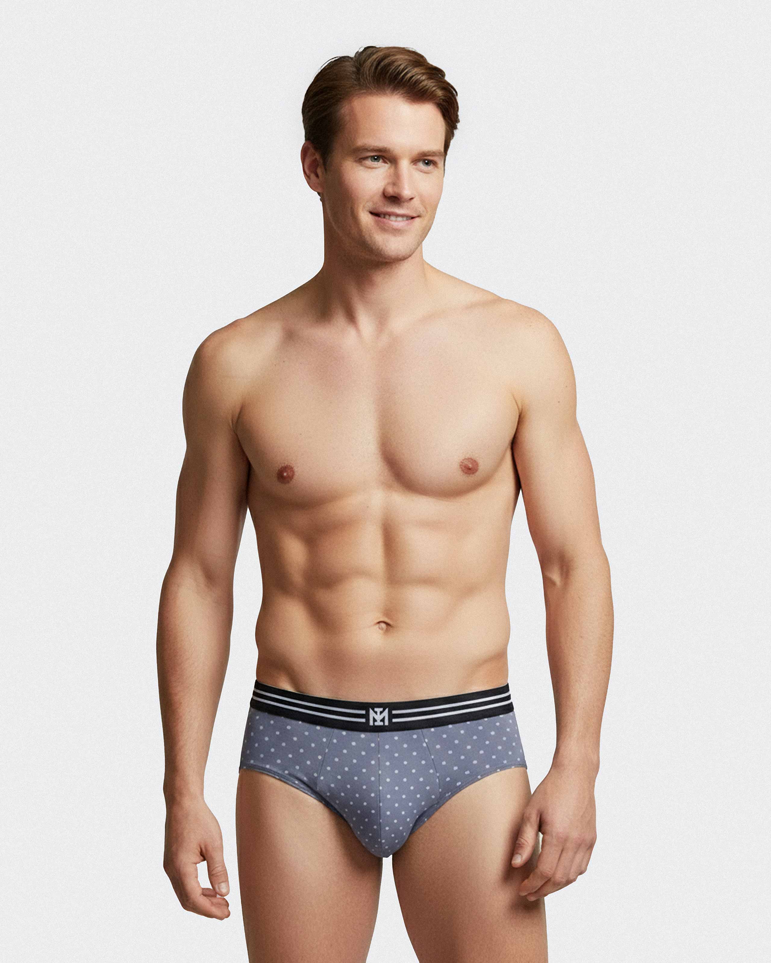 Pack of 3 men's cotton briefs
