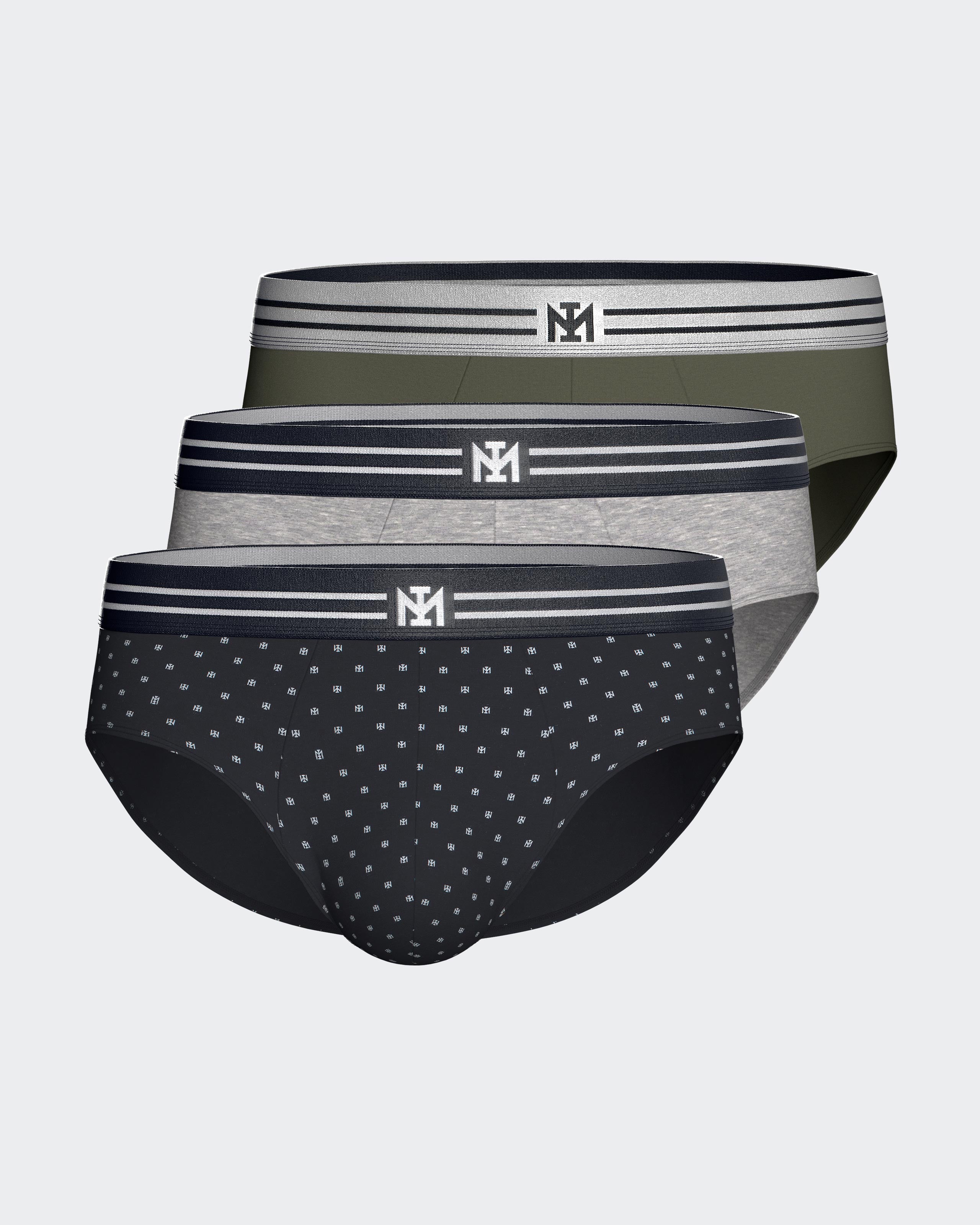 Pack de 3 Slips de homem em Algodão