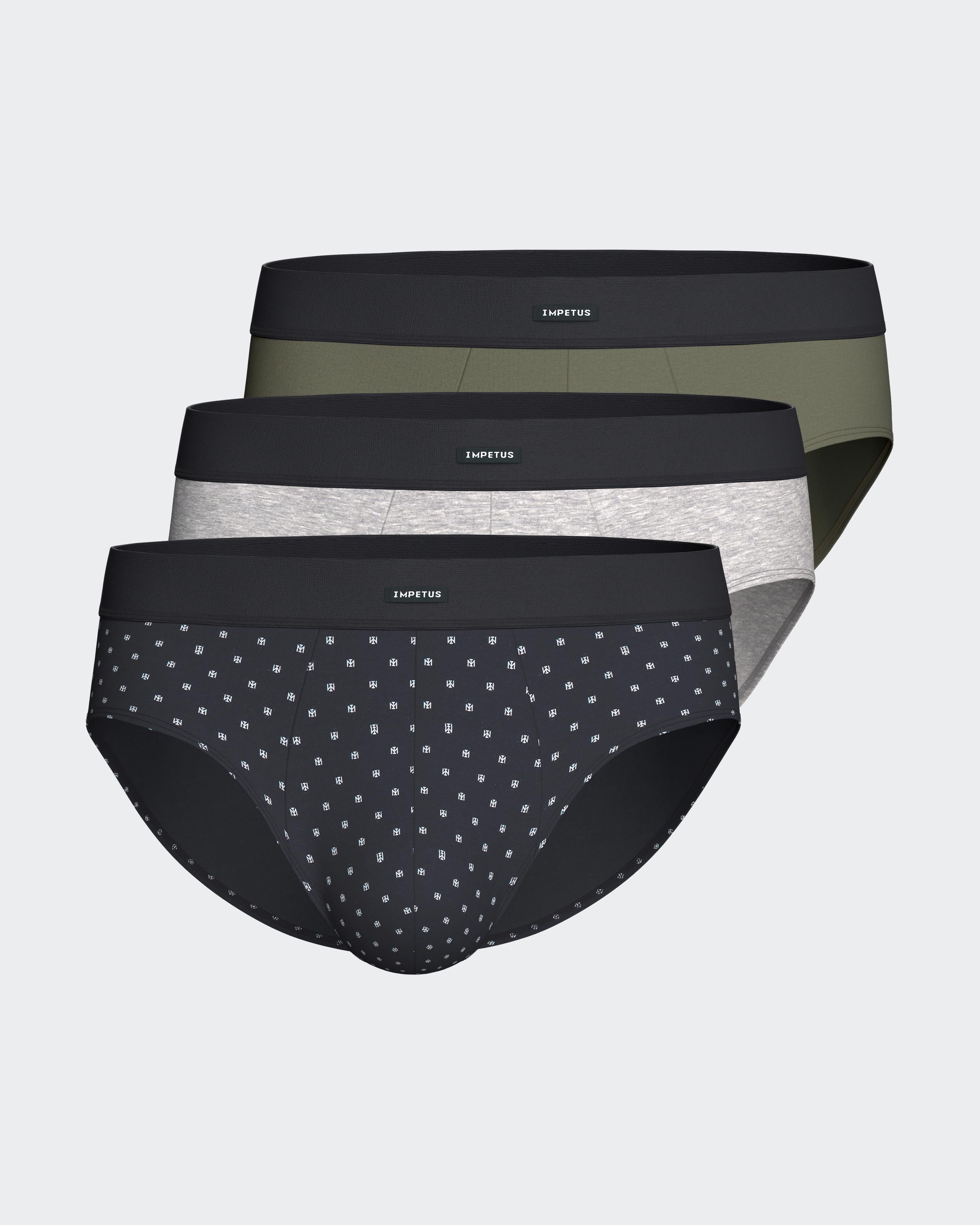 Pack of 3 men's cotton briefs