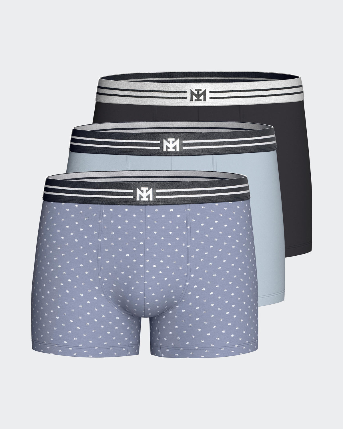 Pack de 3 Boxers de homem em Algodão