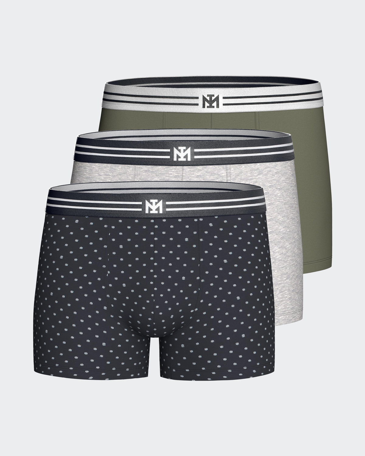 Pack de 3 Boxers de homem em Algodão
