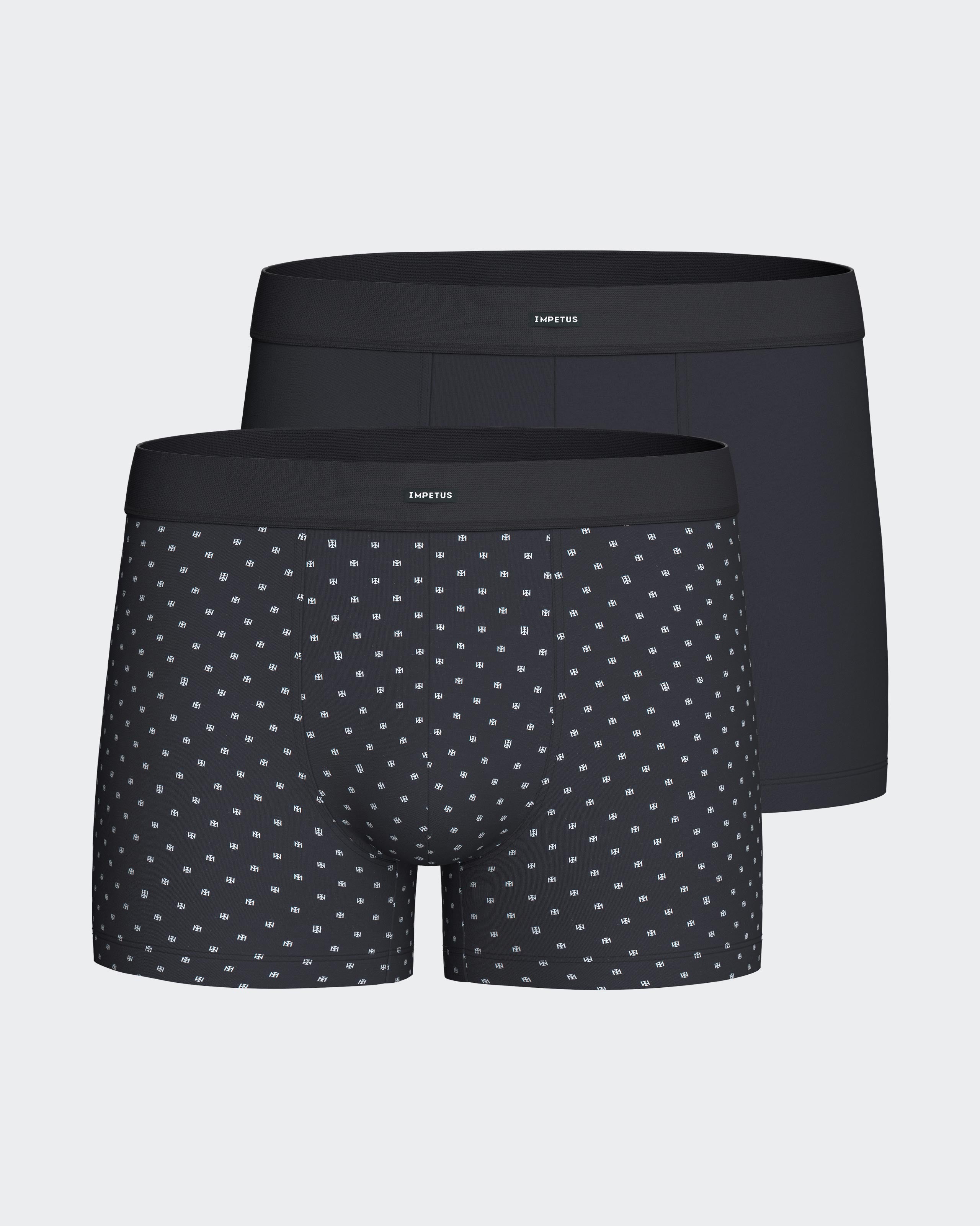 Pack of 2 Men's Boxers in Modal Cotton