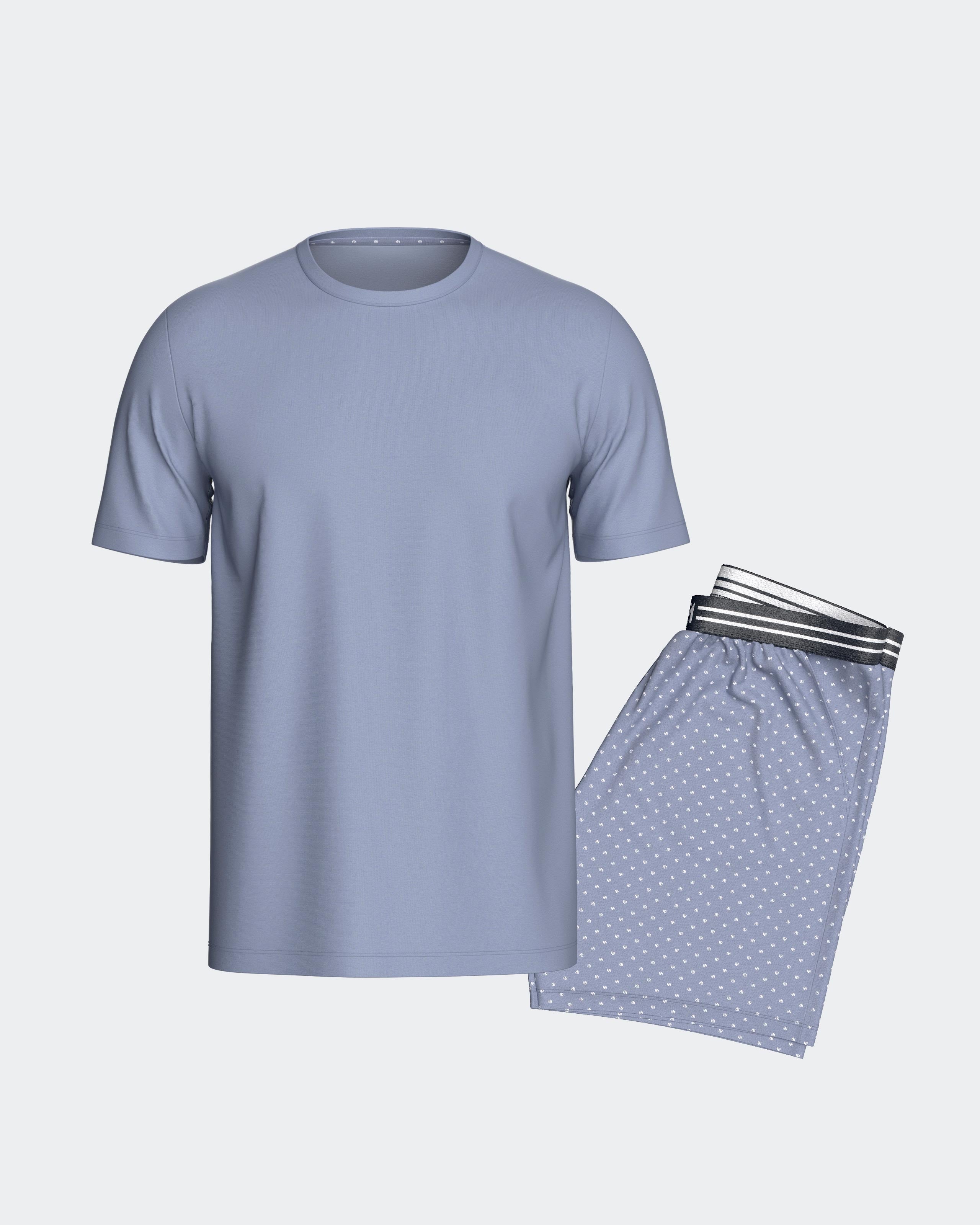 Kurzer Herren-Pyjama aus Baumwolle