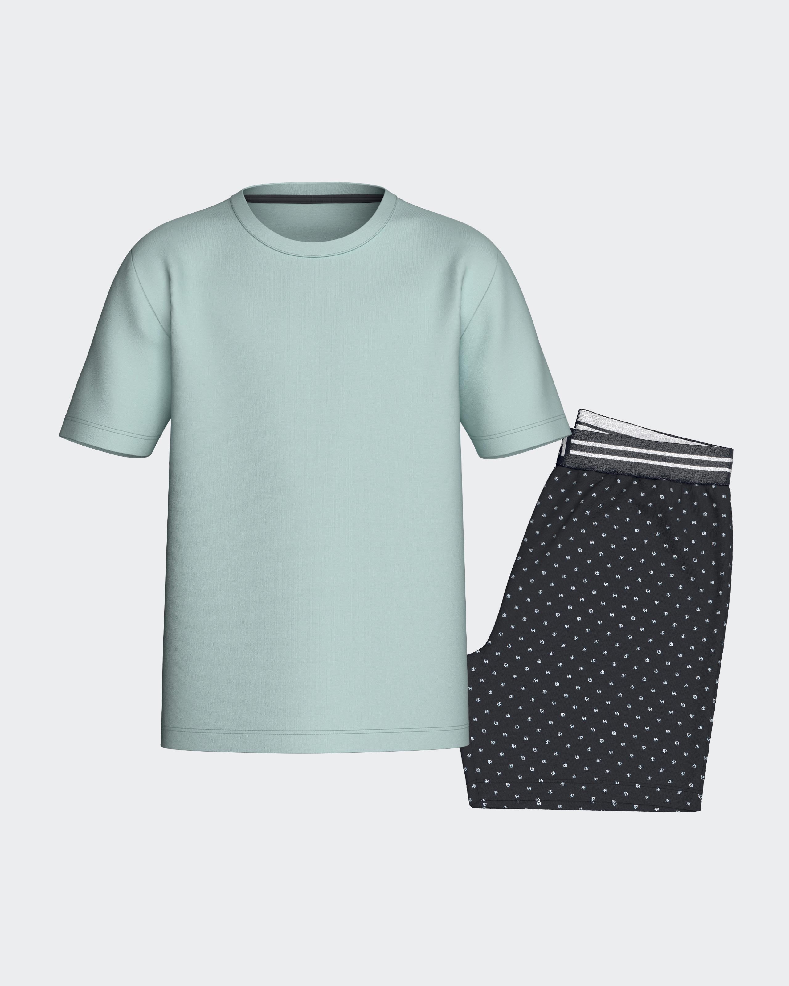 Kurzer Jungen‑Pyjama aus Baumwolle
