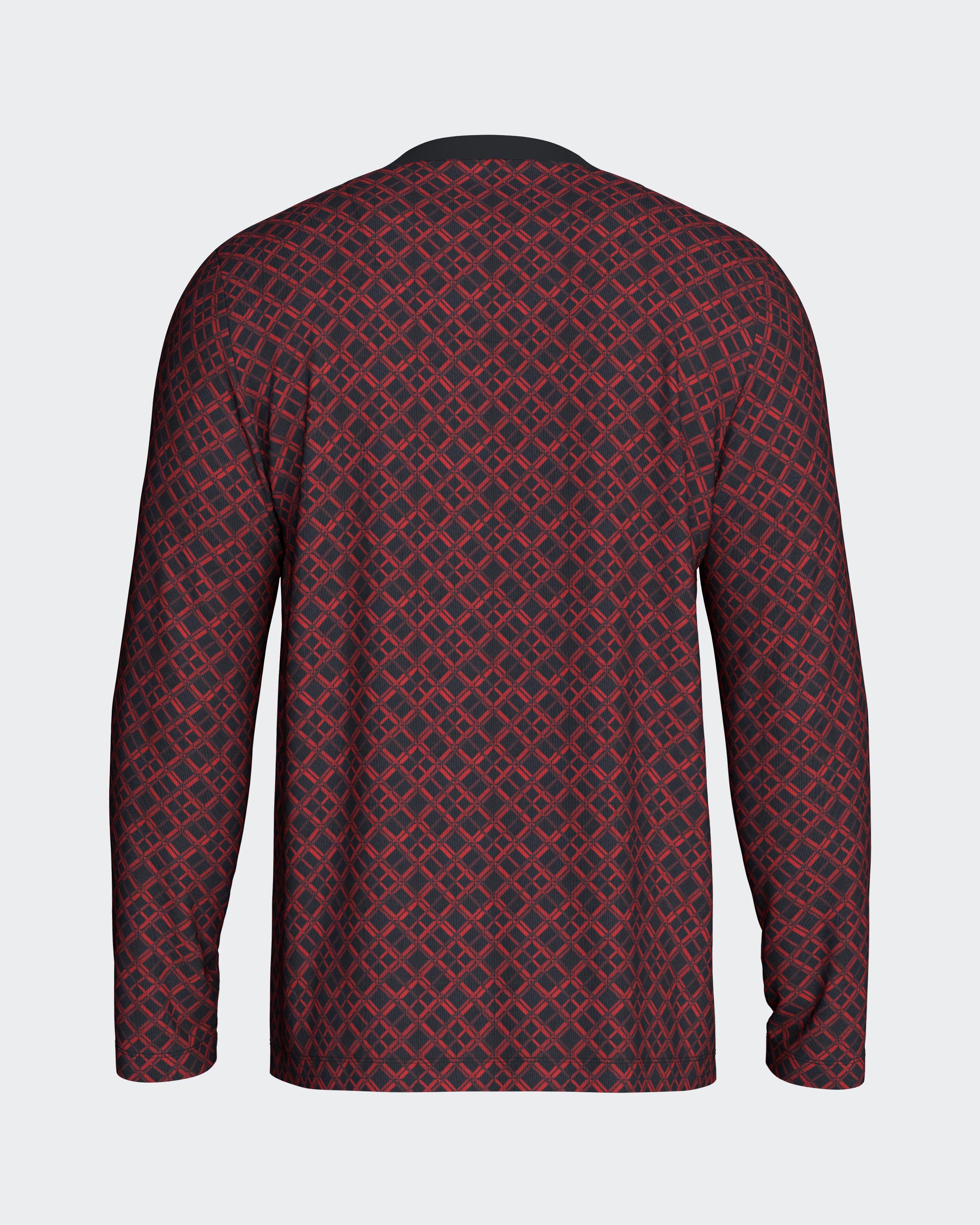 Men's pyjama with chequered print in modal