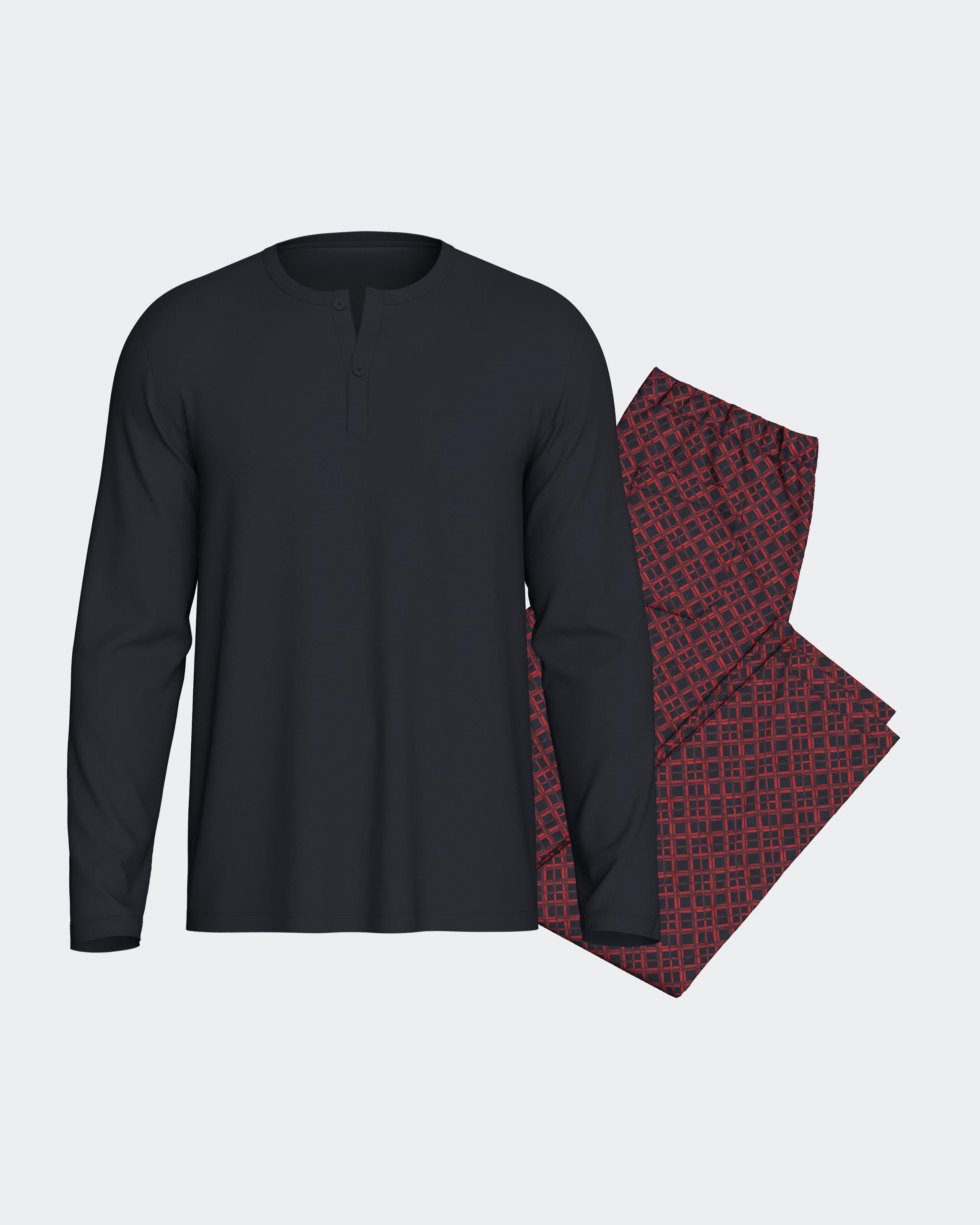 Pijama de homem em Modal estampado Xadrez