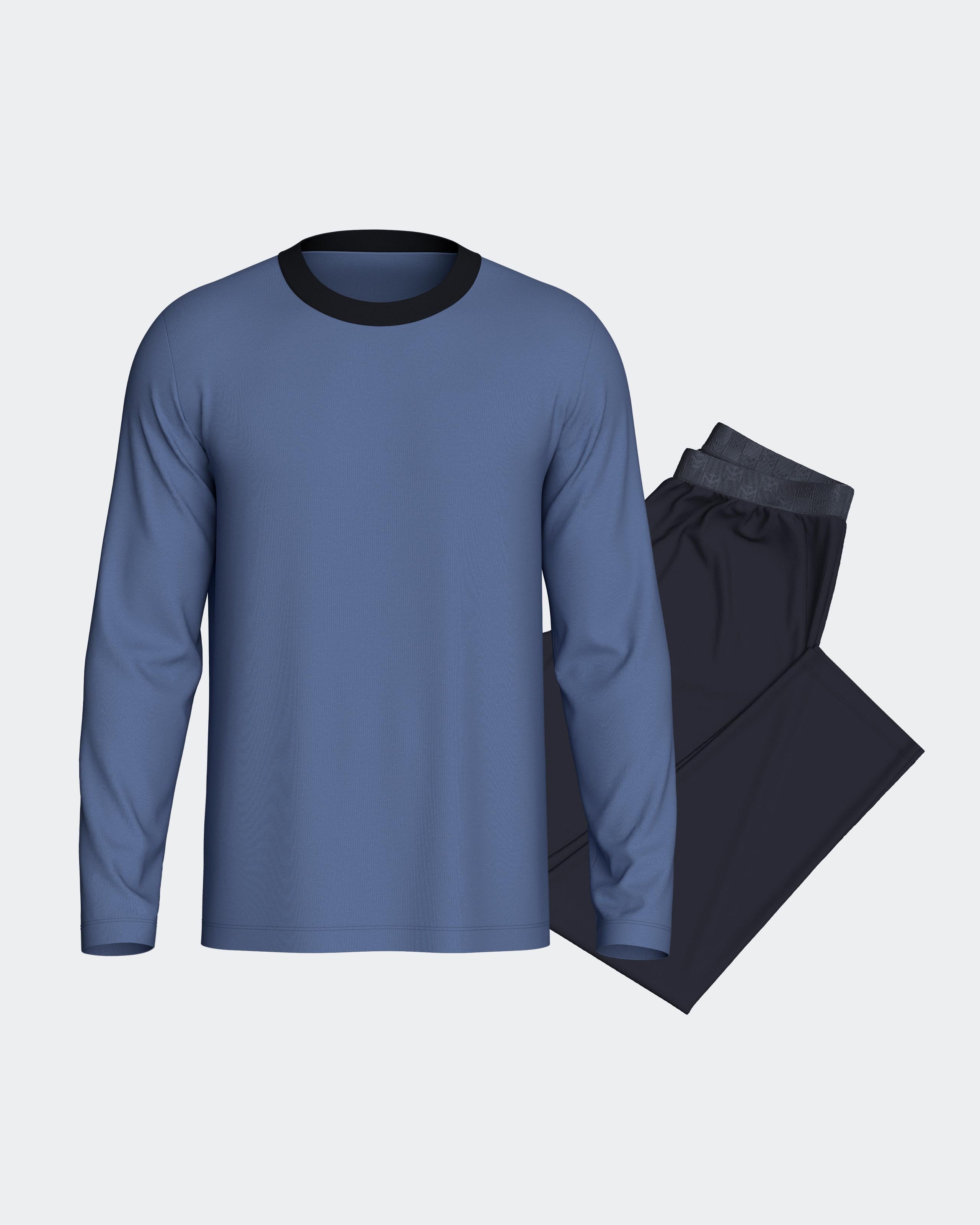 Pijama de hombre en algodón