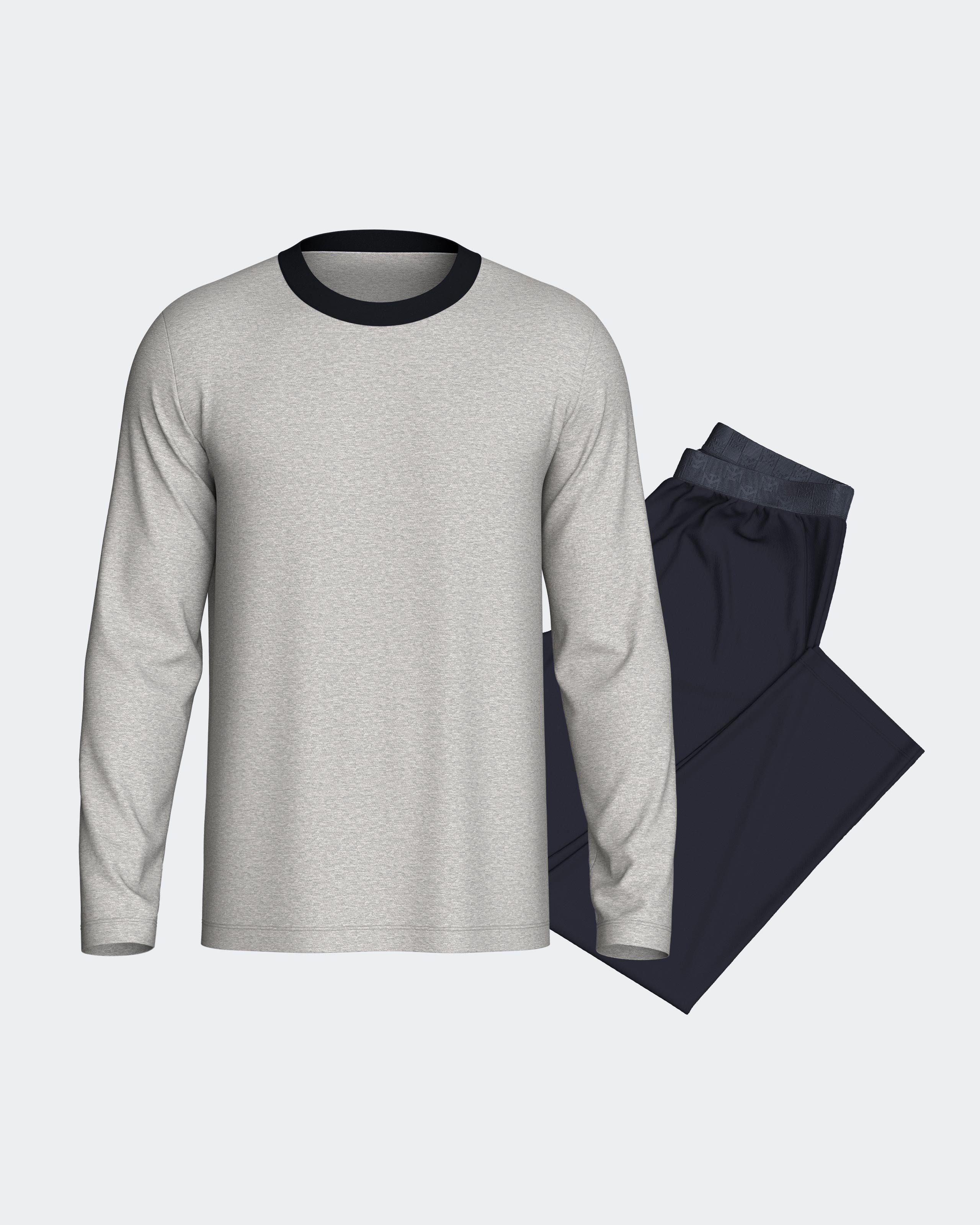 Men's carded pyjama in Cotton
