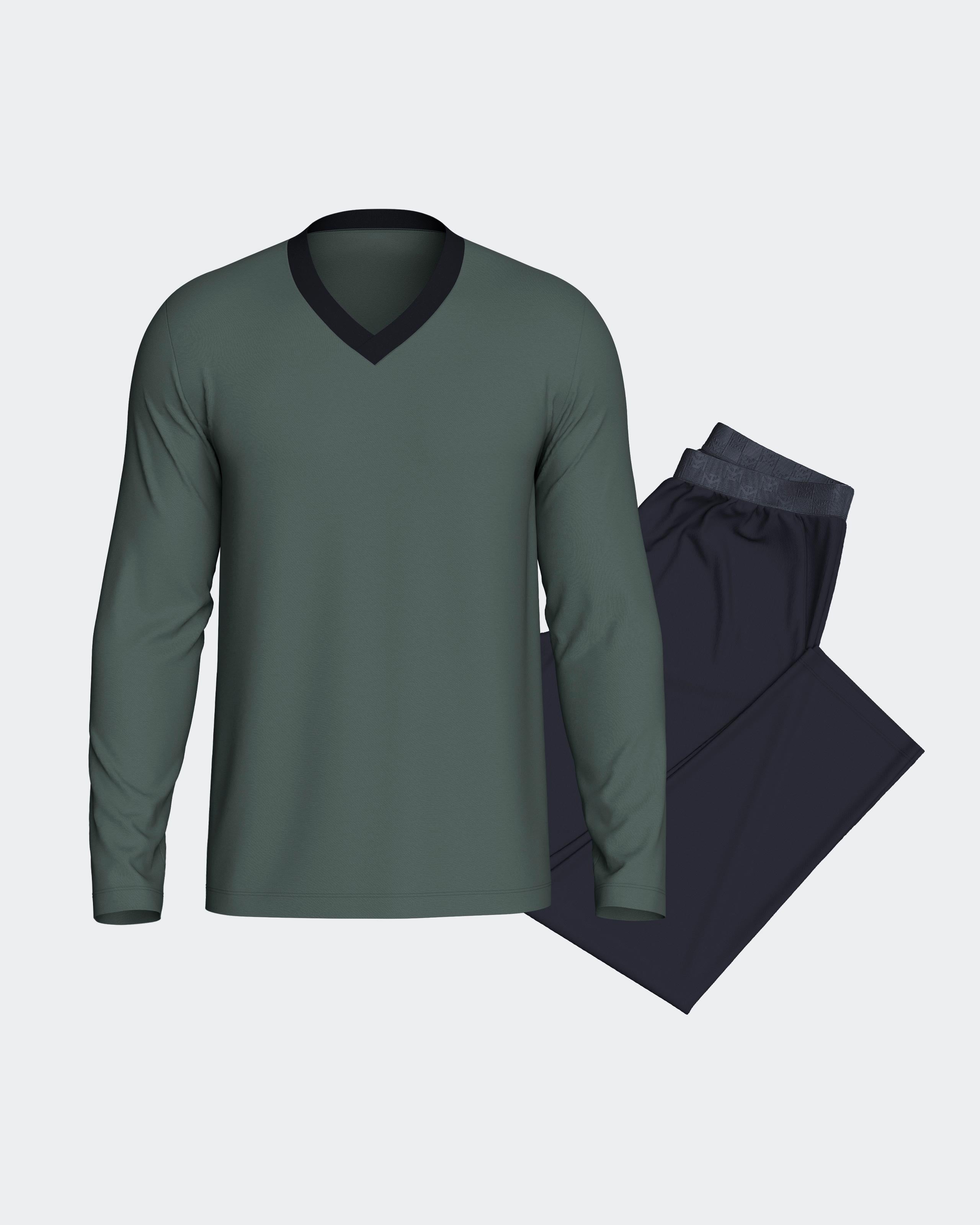 Pijama de hombre en algodón