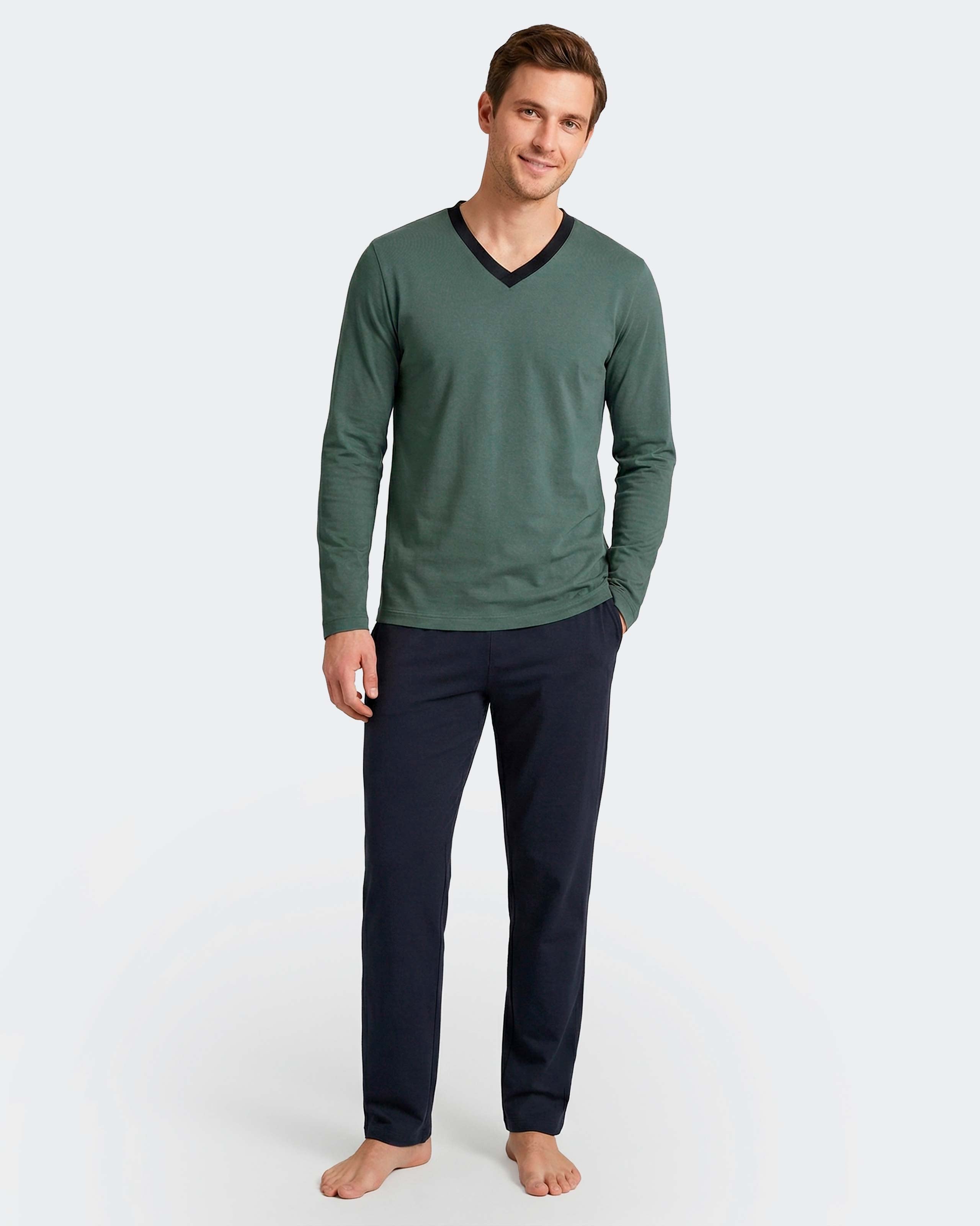 Pijama de homem em Algodão