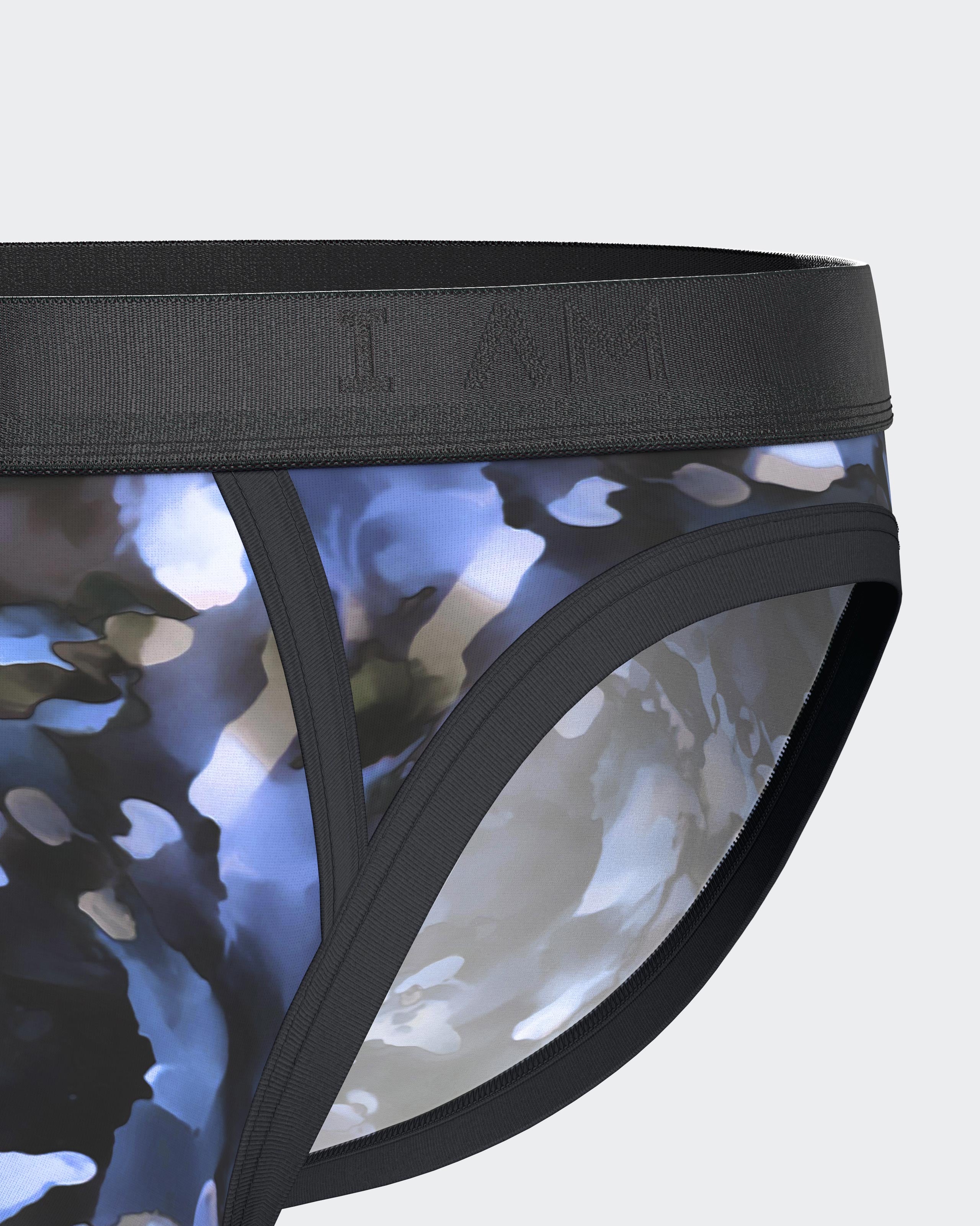 Slip de homem estampado em Lyocell