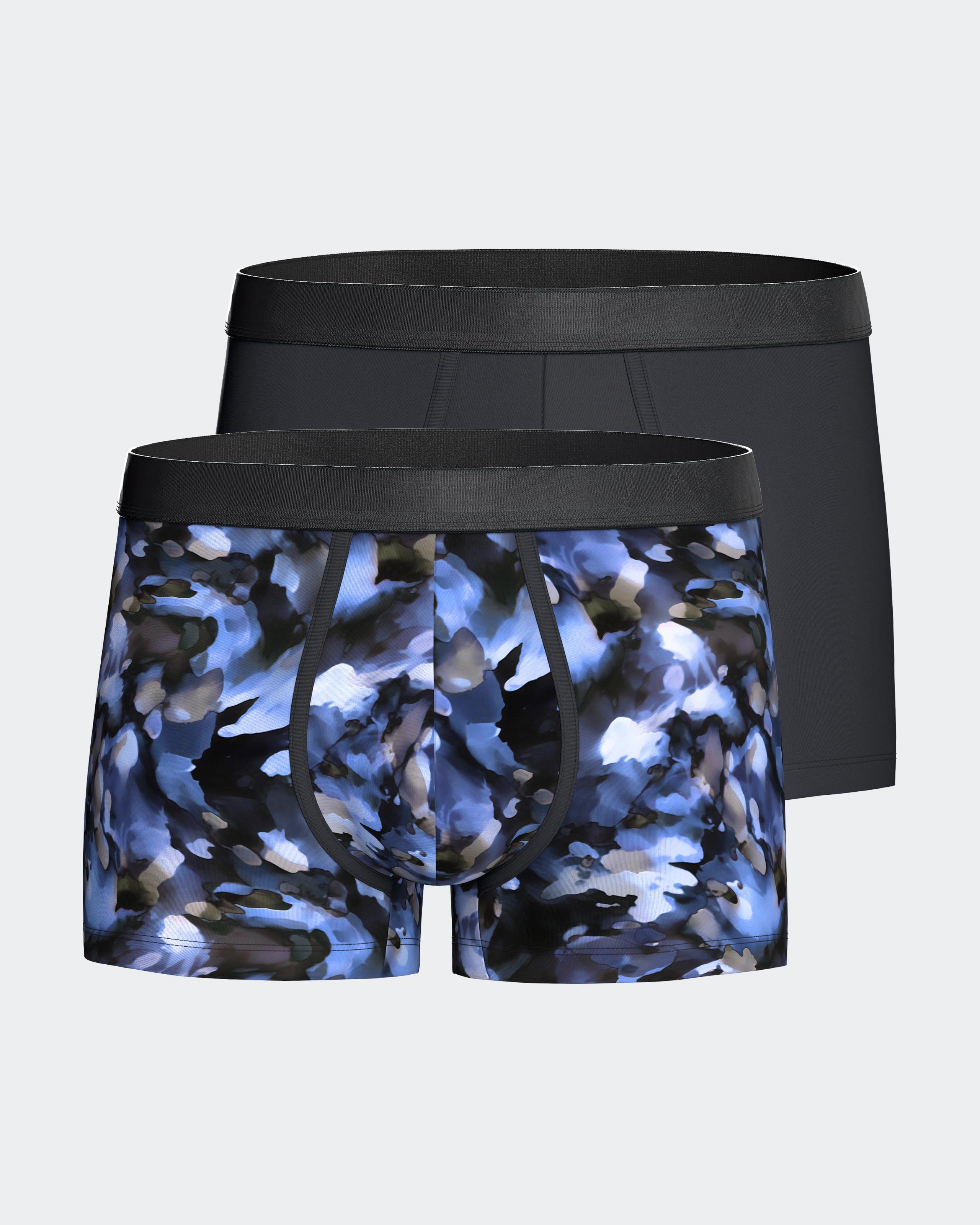 Pack of 2 men's boxers in Lyocell