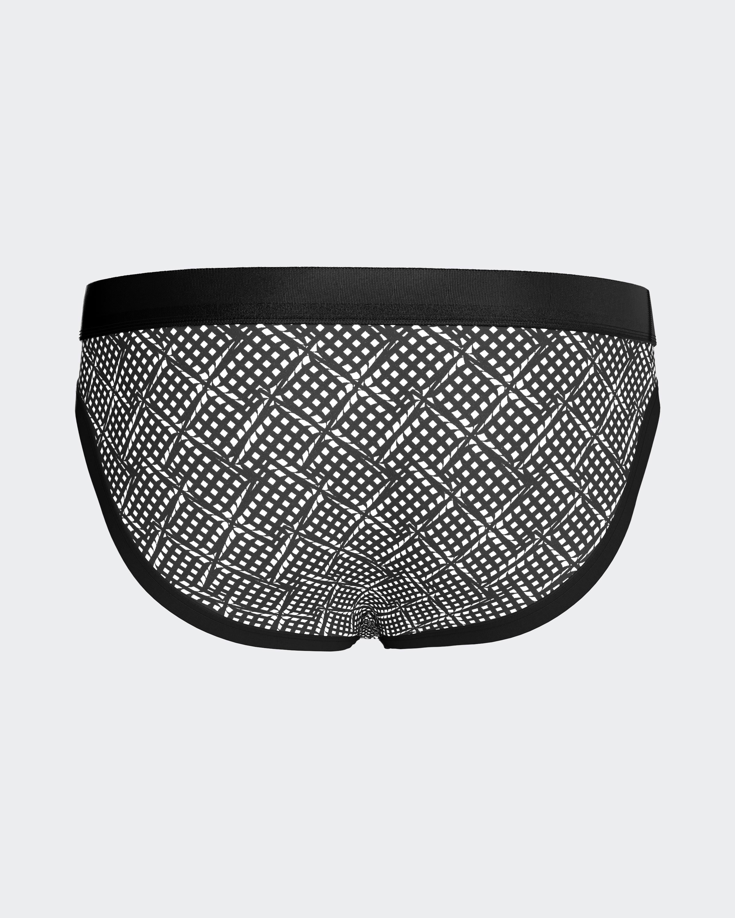 Slip de hombre estampado geomérico en Lyocell