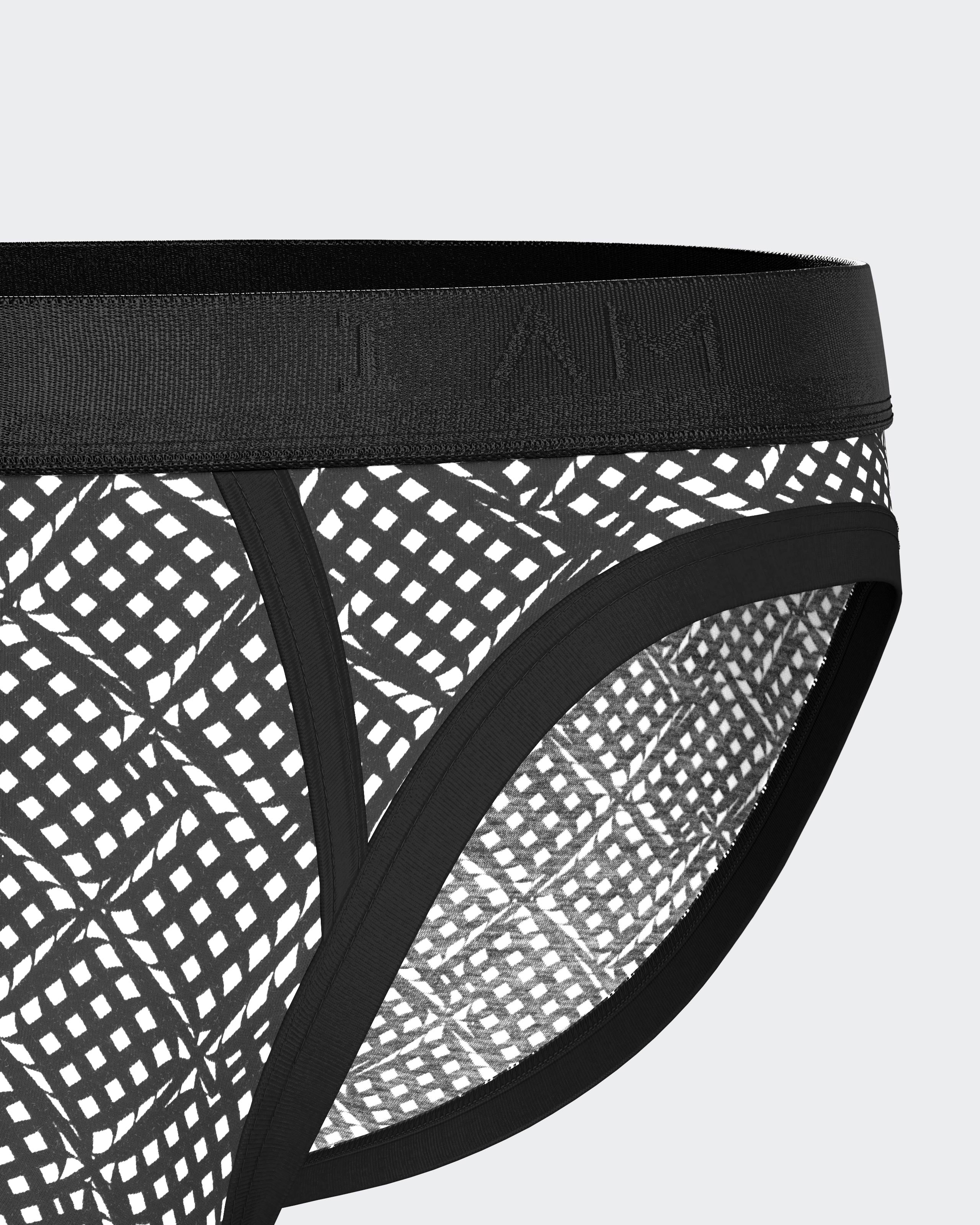 Slip de homem estampado em Lyocell