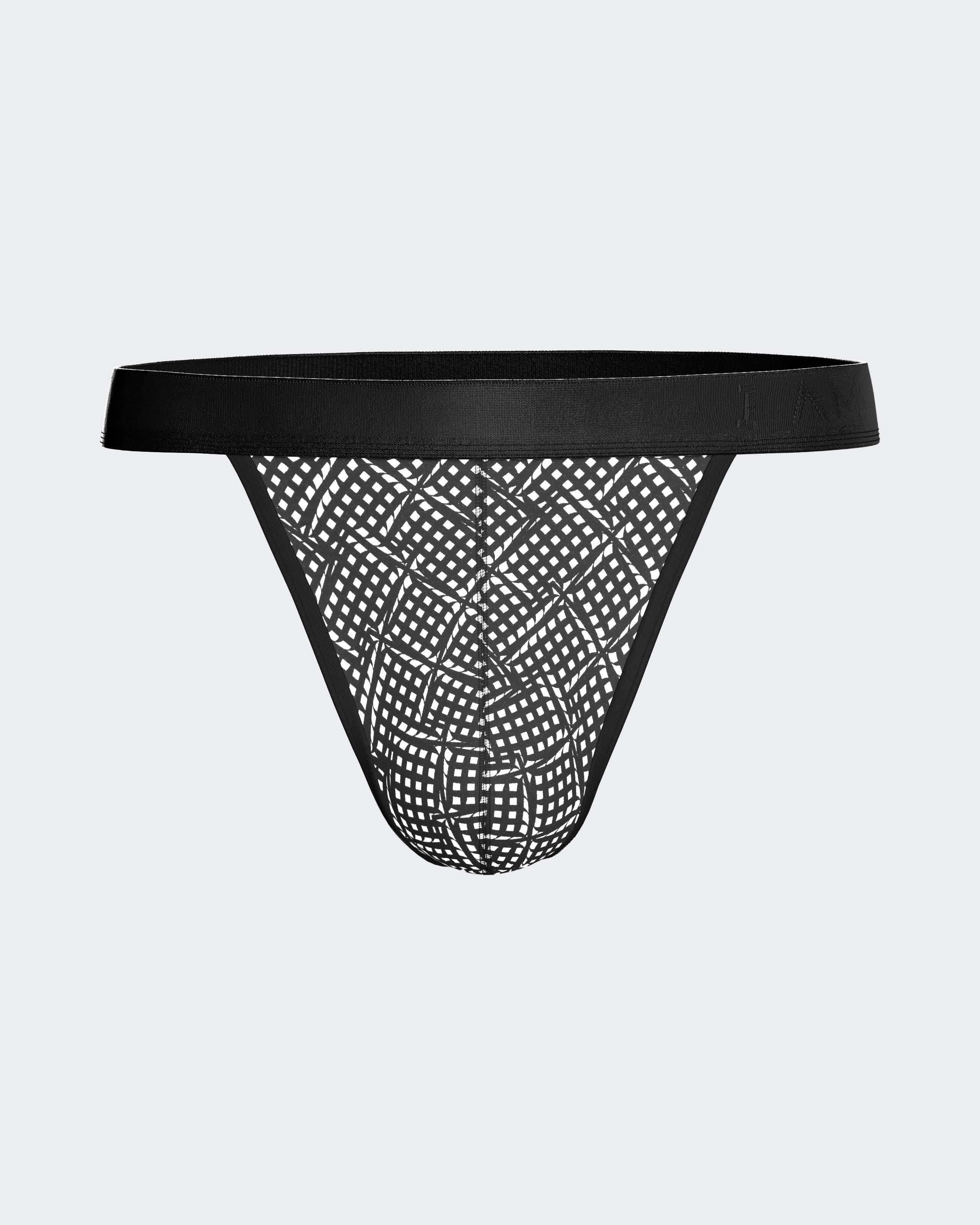 Printed men's string in Lyocell