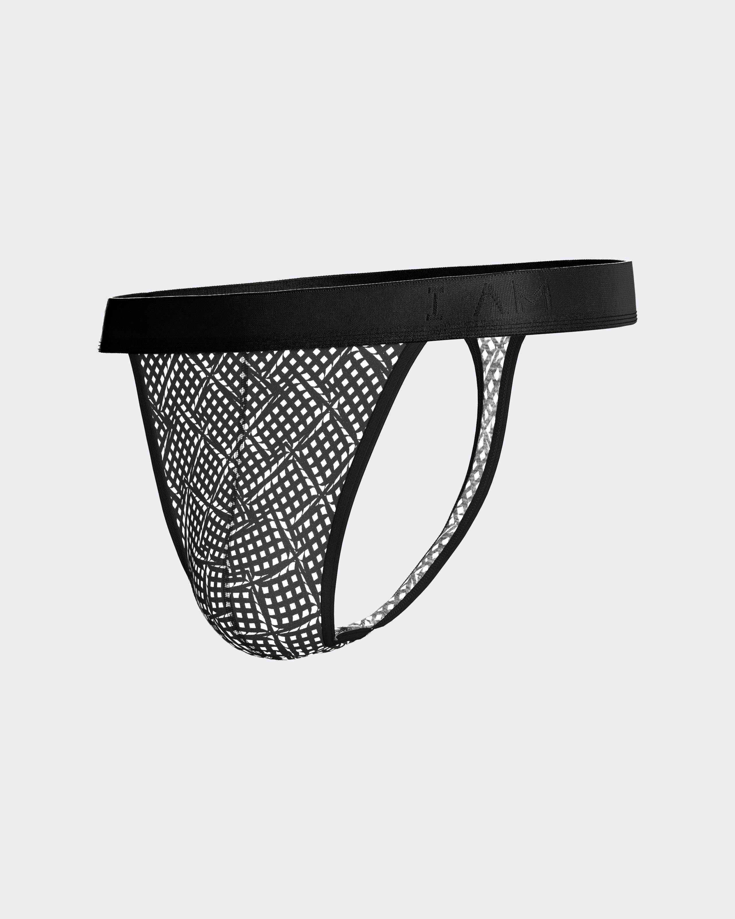 String de homem estampado em Lyocell