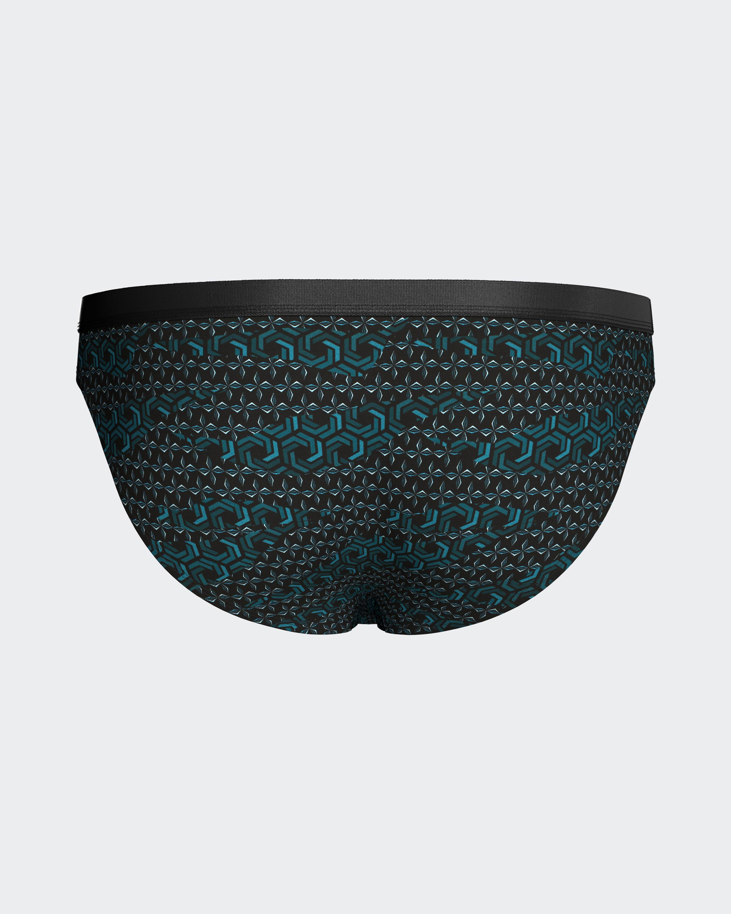 Slip de homem estampado em Lyocell