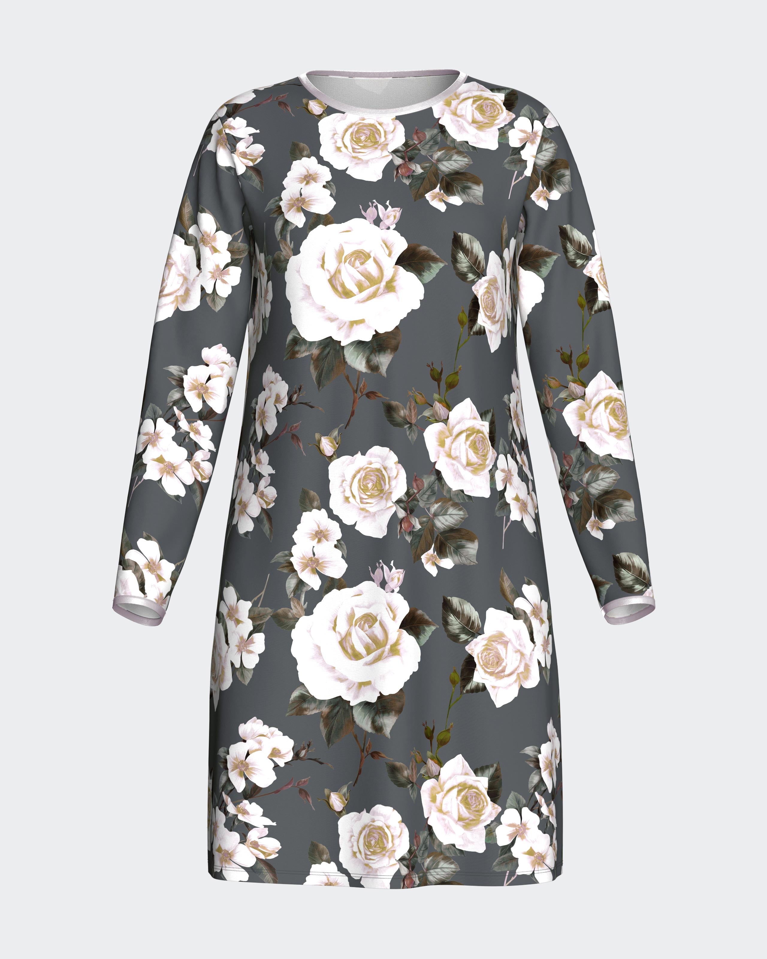 Camisa de dormir estampado floral em Modal