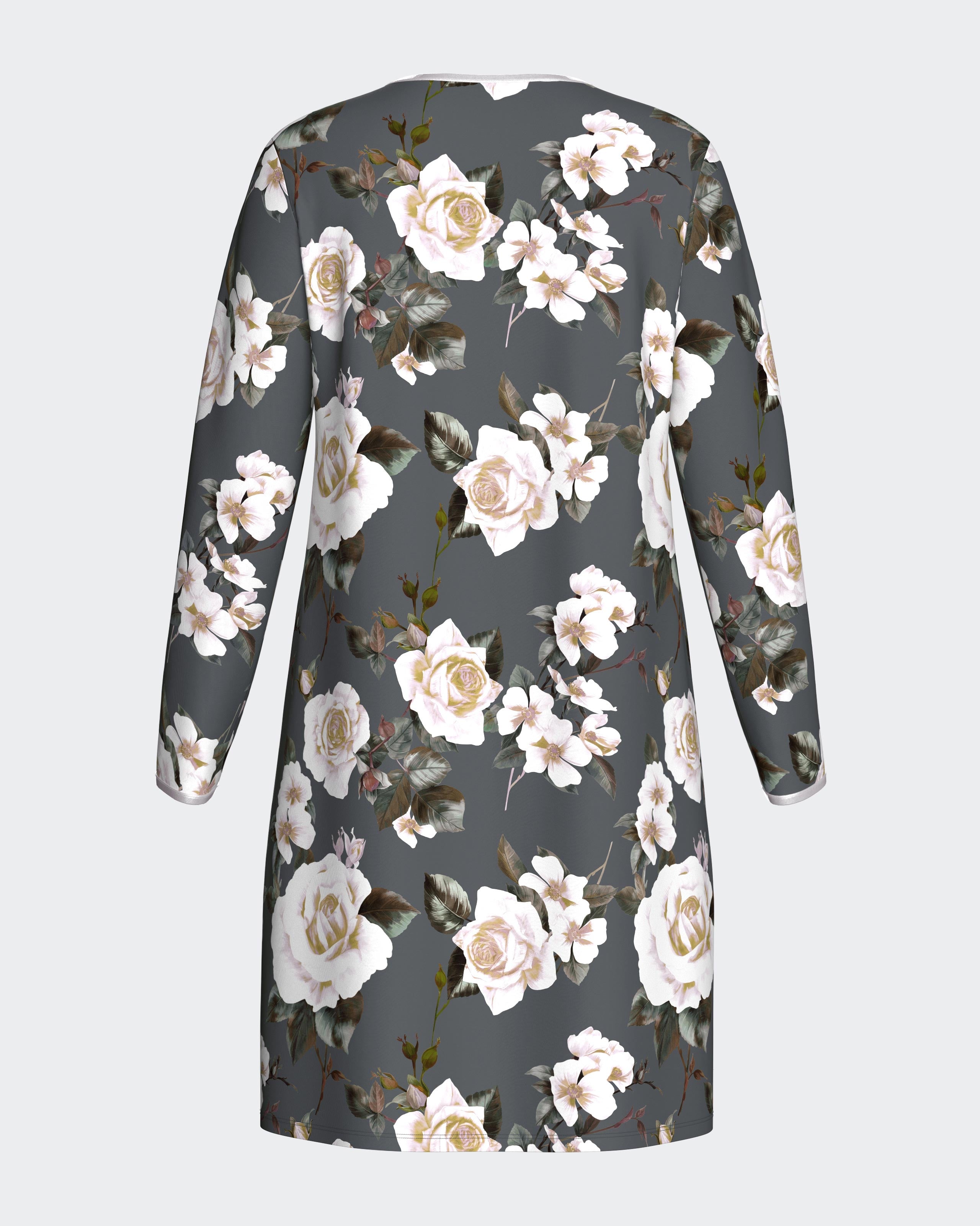 Chemise de nuit en modal à imprimé floral