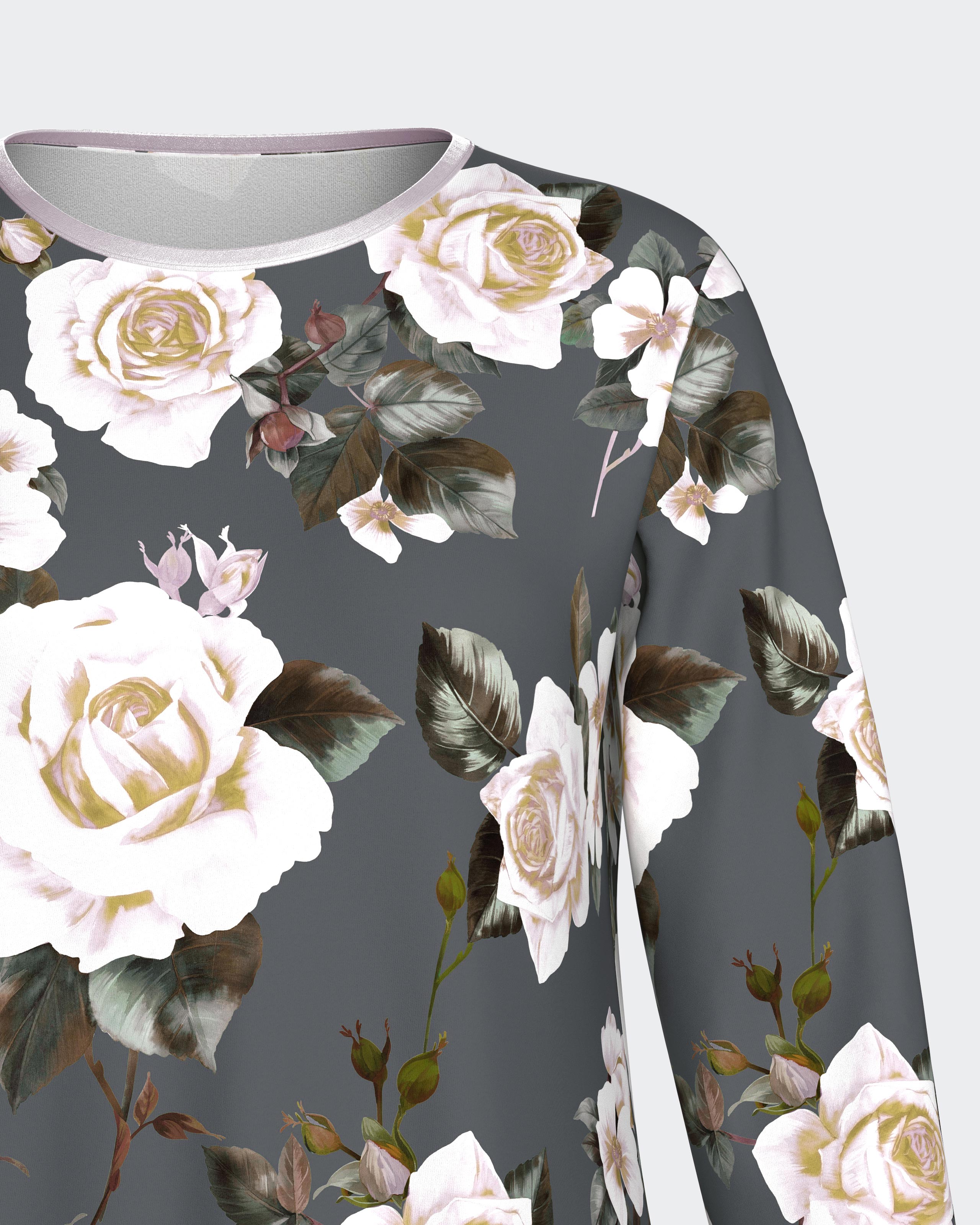 Camisa de dormir estampado floral em Modal