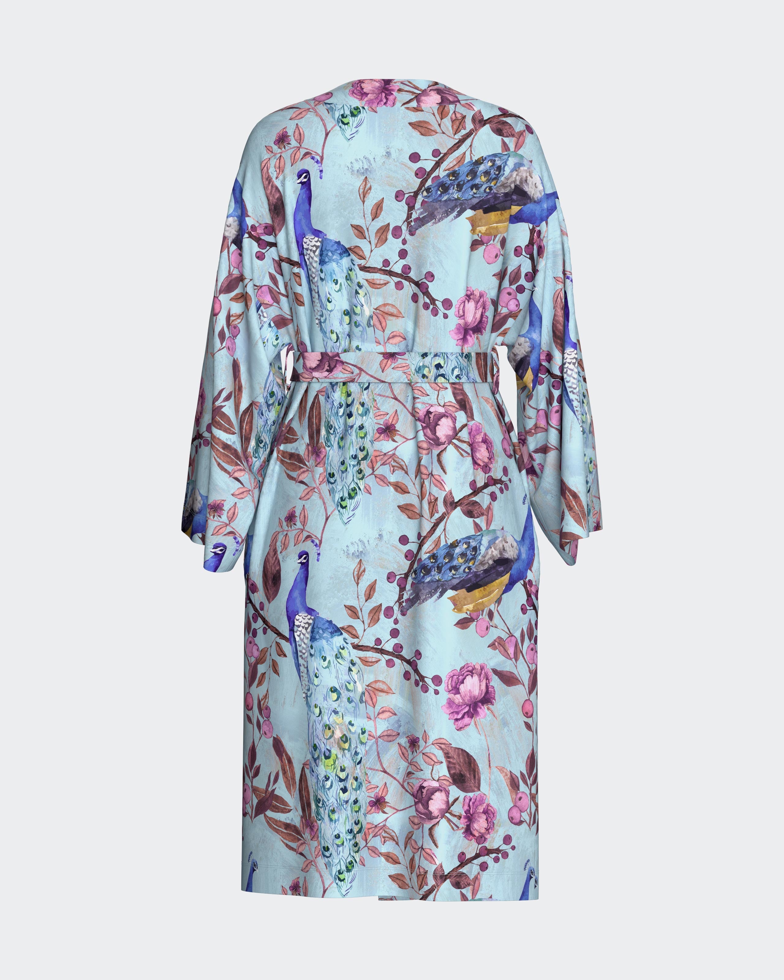 Robe de mulher estampado oriental em Modal