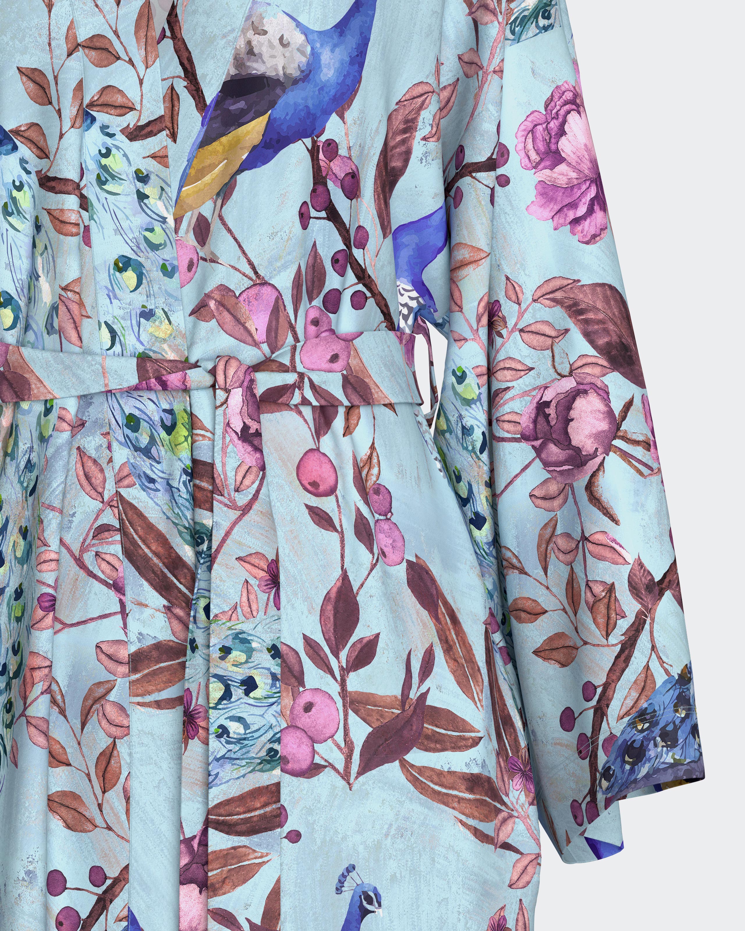 Robe de mulher estampado oriental em Modal