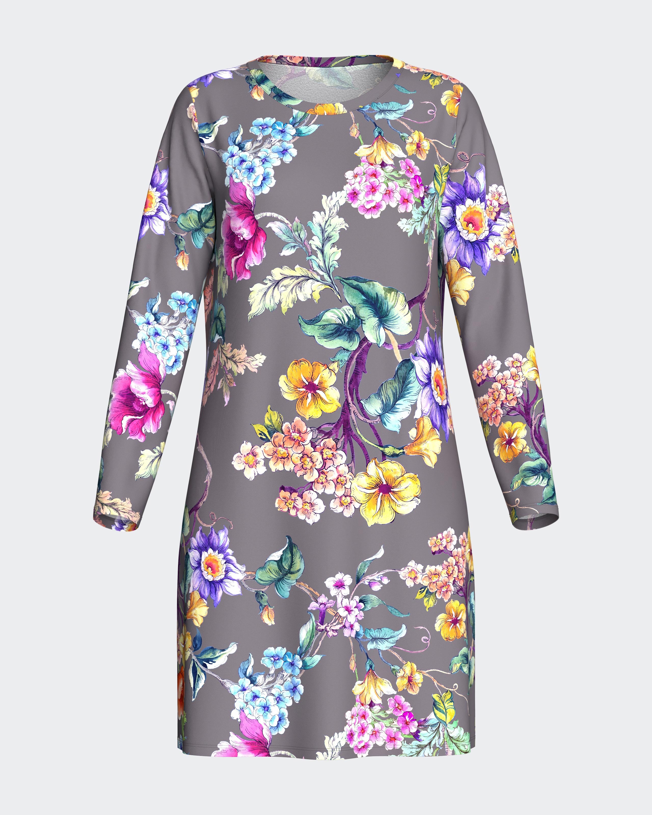 Chemise de nuit florale en Coton Modal