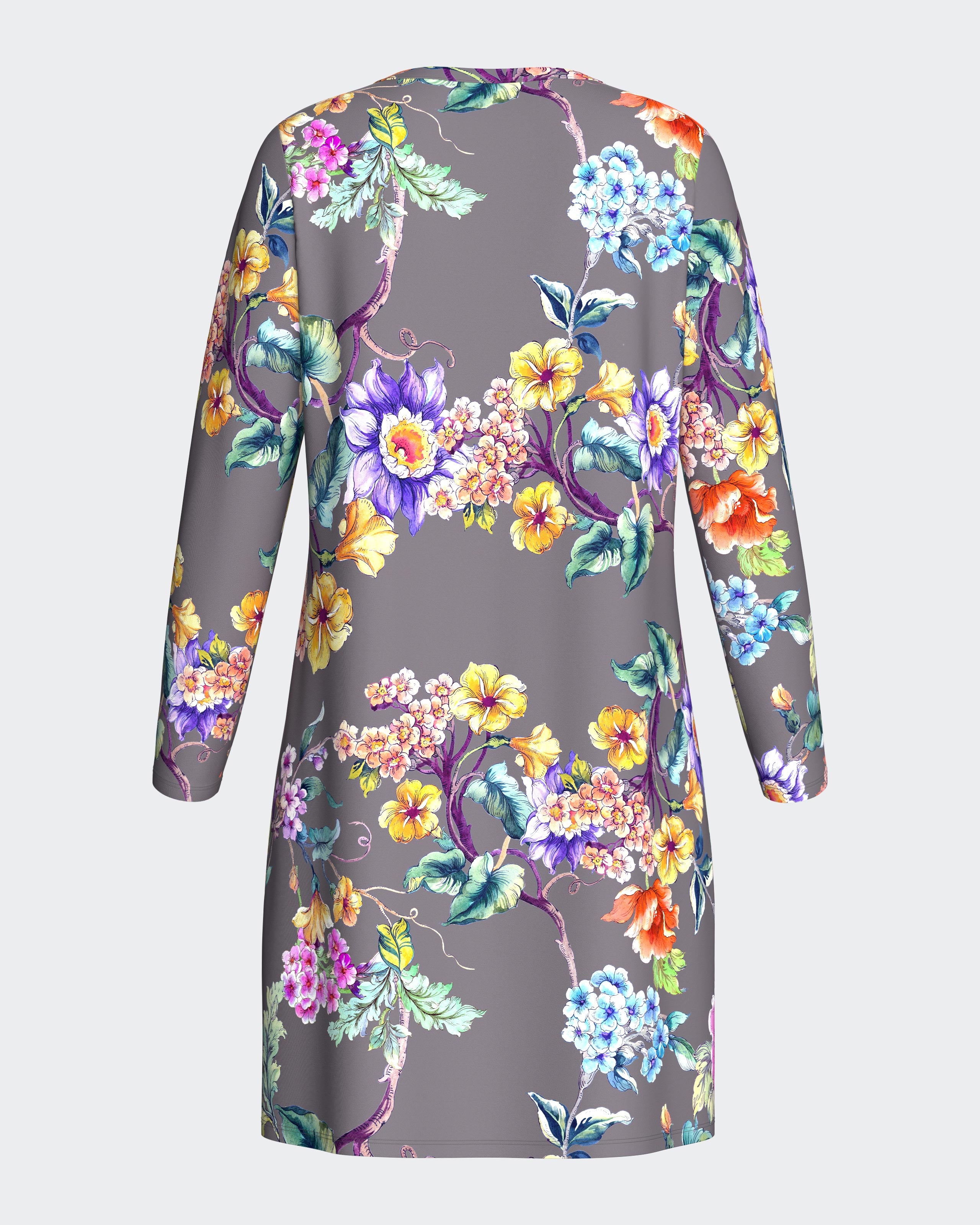 Camisa de dormir floral em Algodão Modal