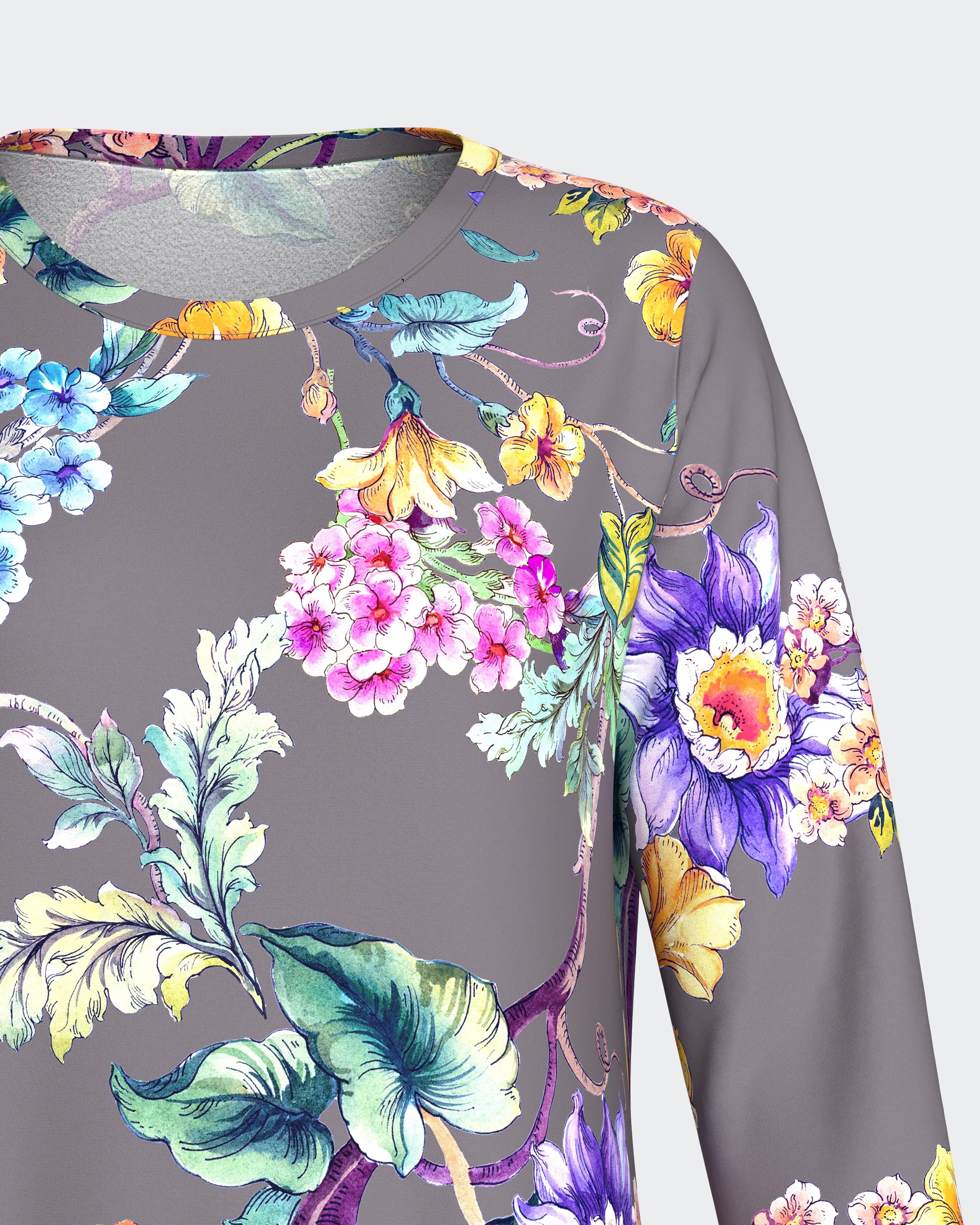Chemise de nuit florale en Coton Modal
