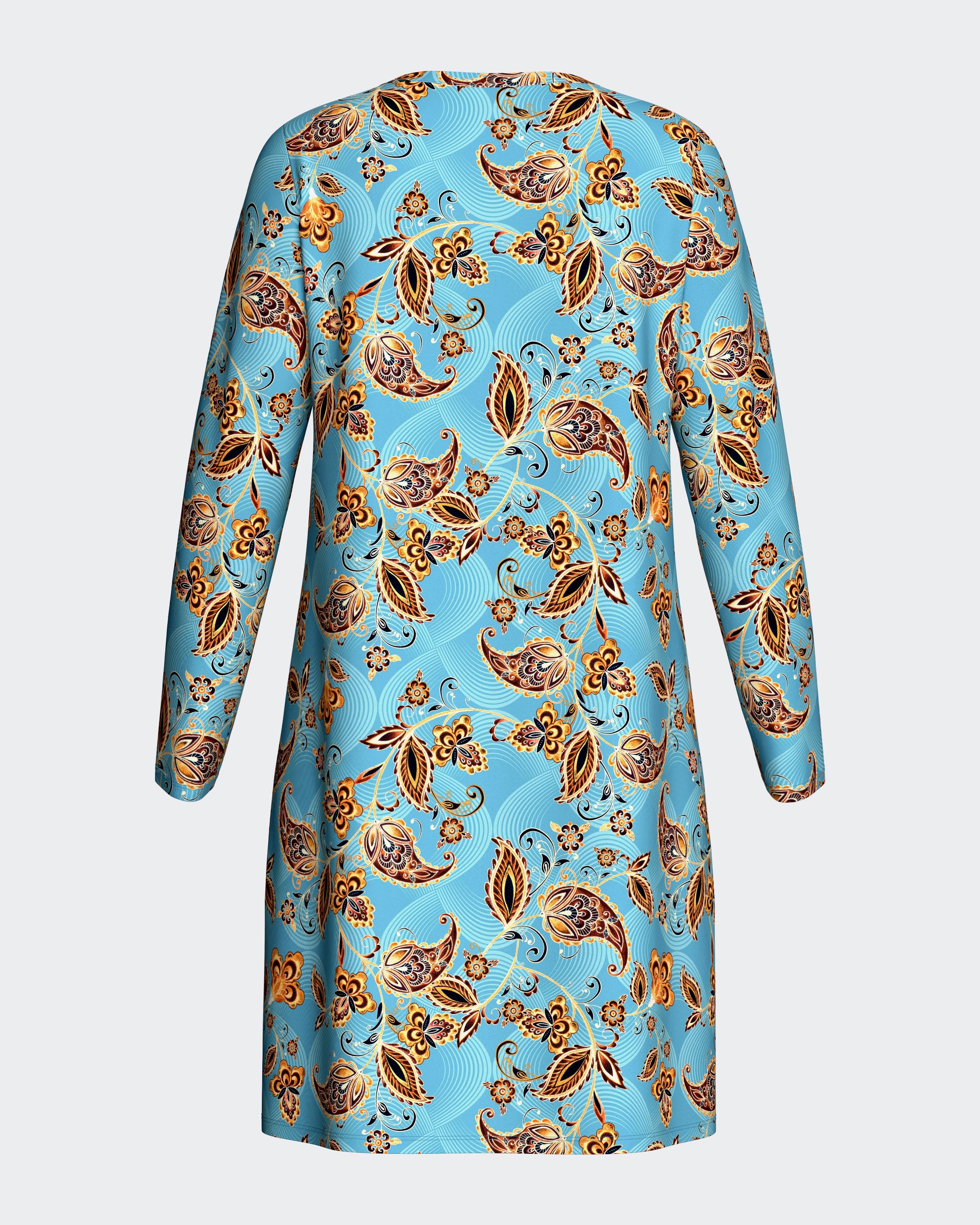 Chemise de nuit imprimée en Coton Modal