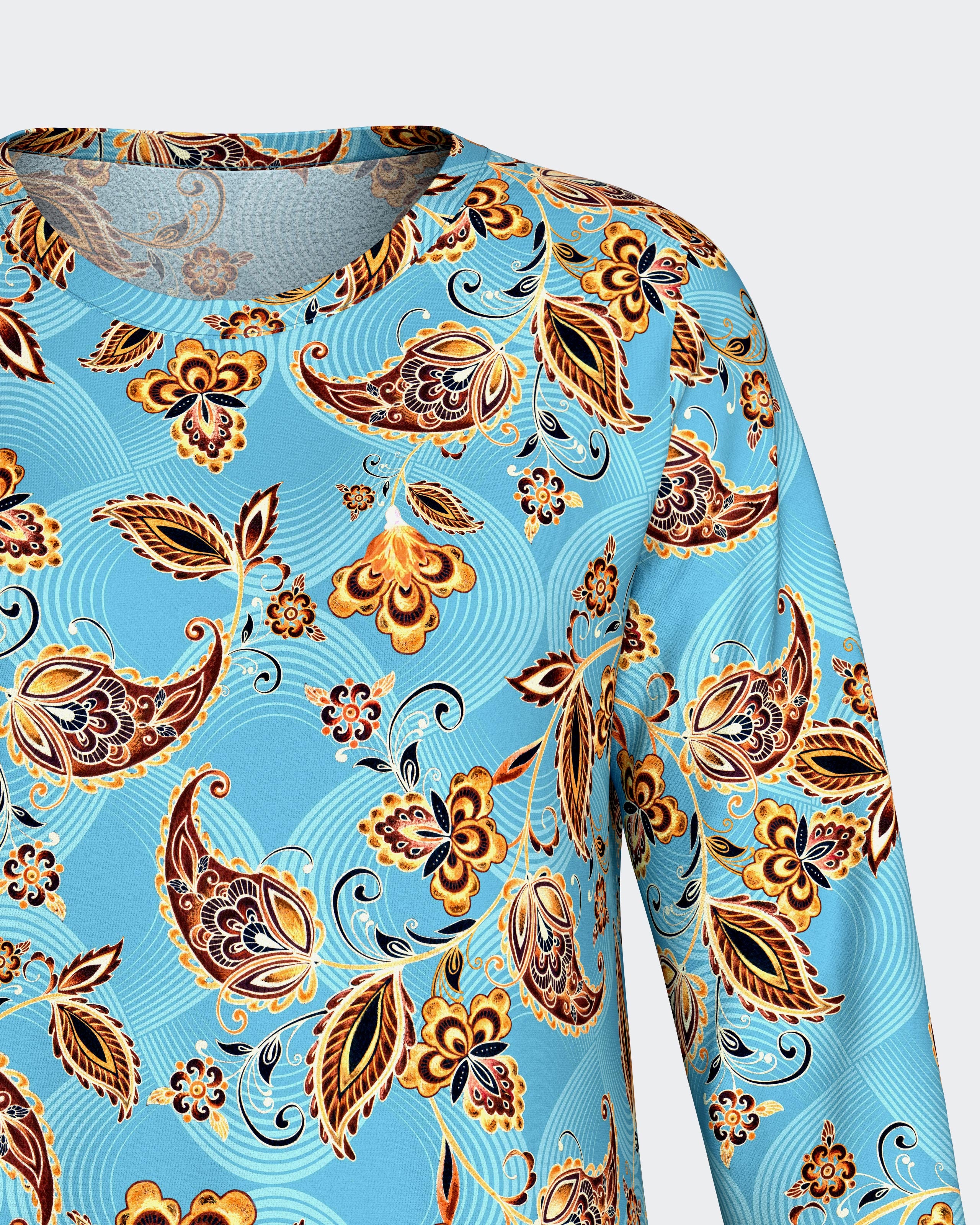 Chemise de nuit imprimée en Coton Modal