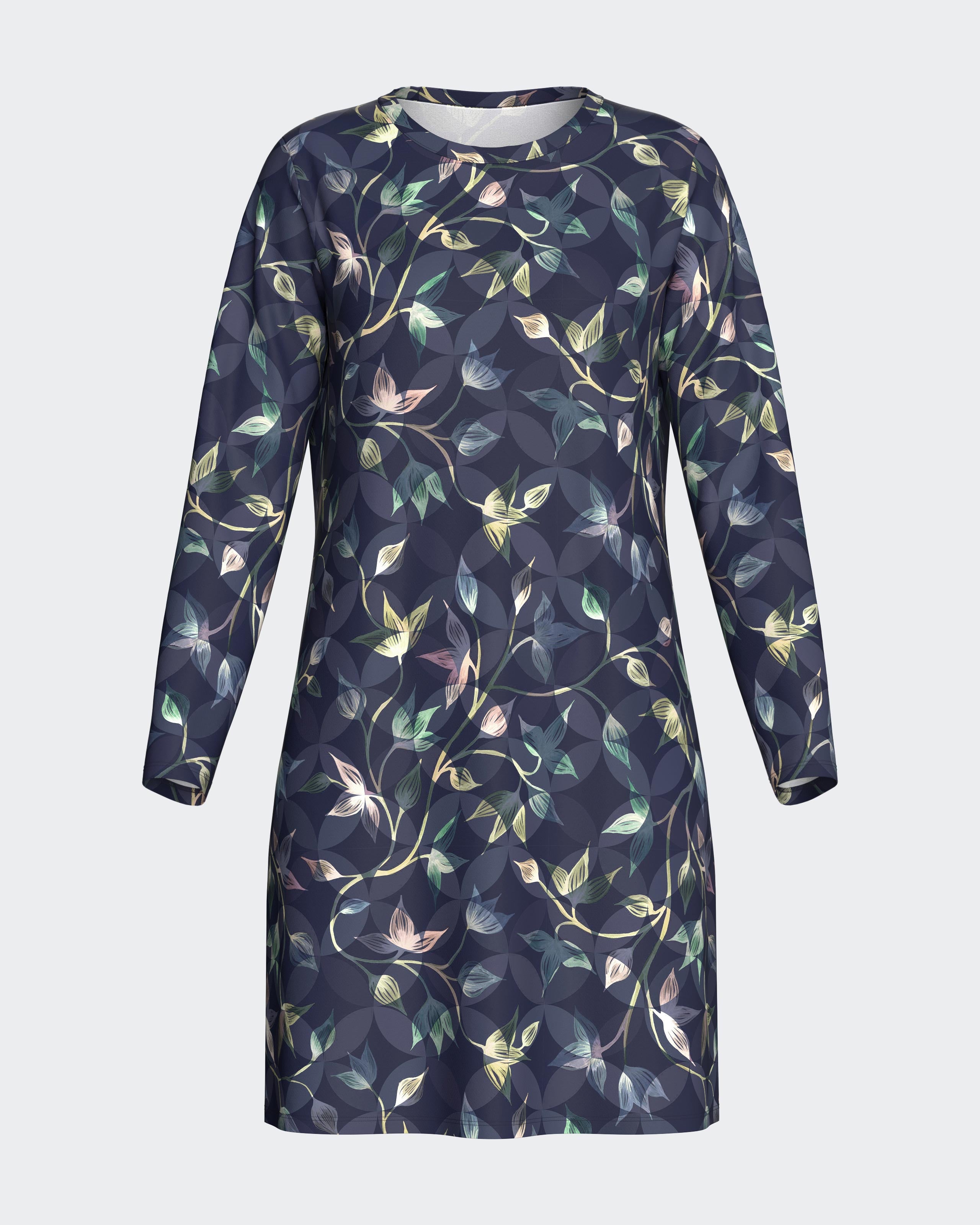 Nachthemd mit Blumenprint in Modal