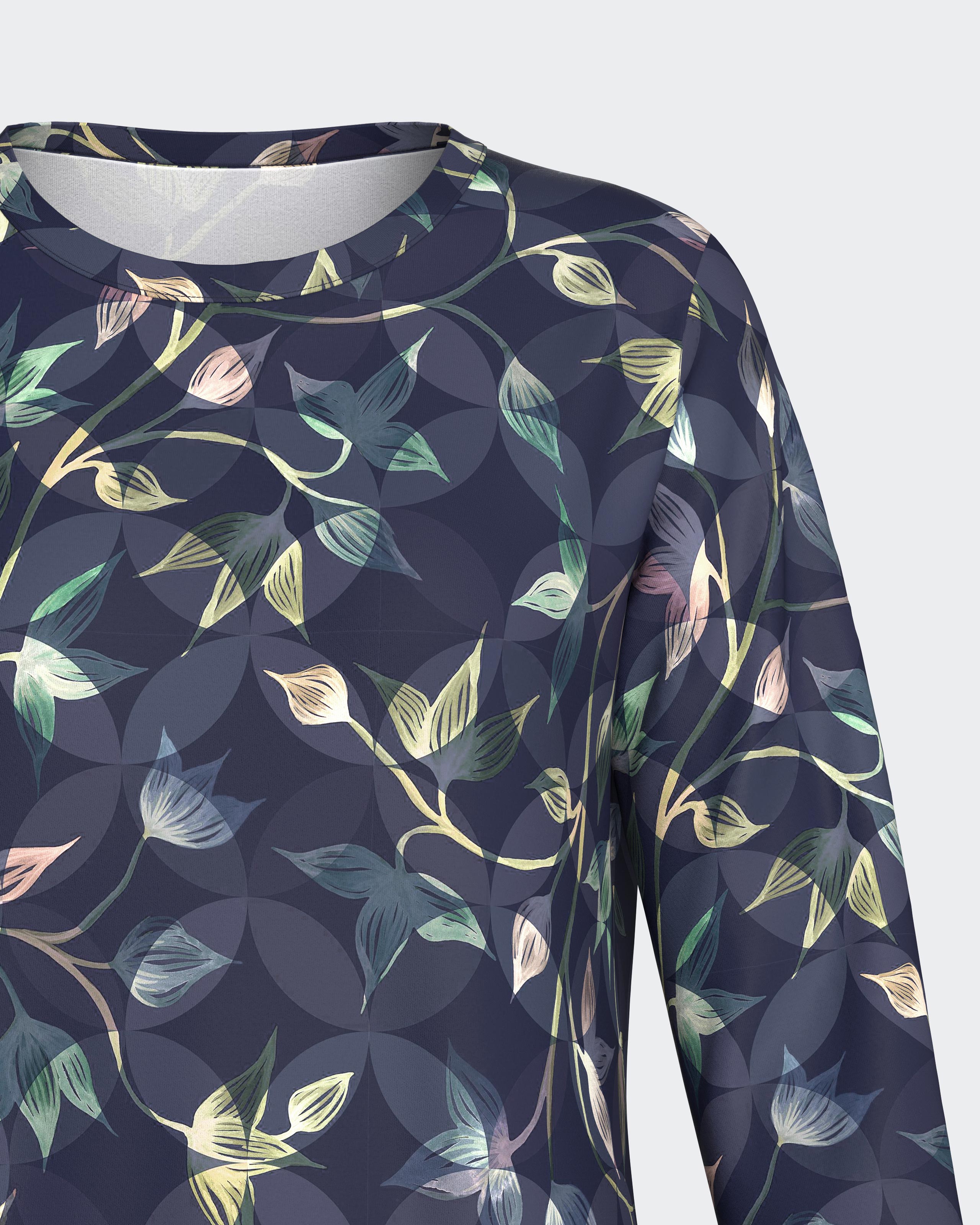 Chemise de nuit en modal à imprimé floral