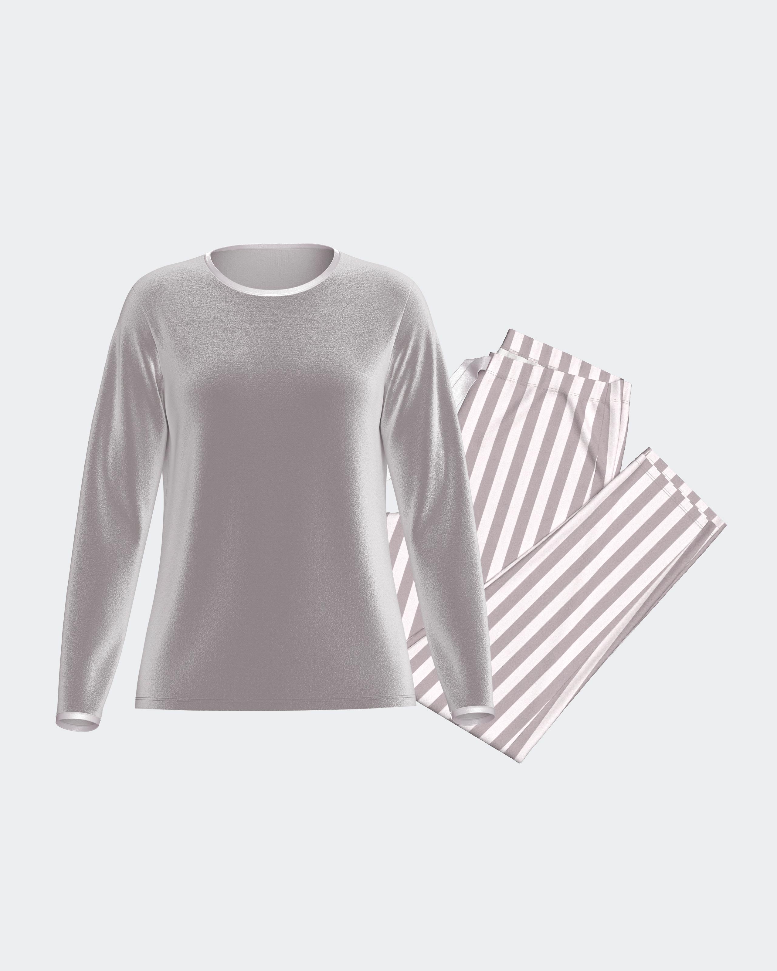 Women's velvet pyjama in Cotton Modal