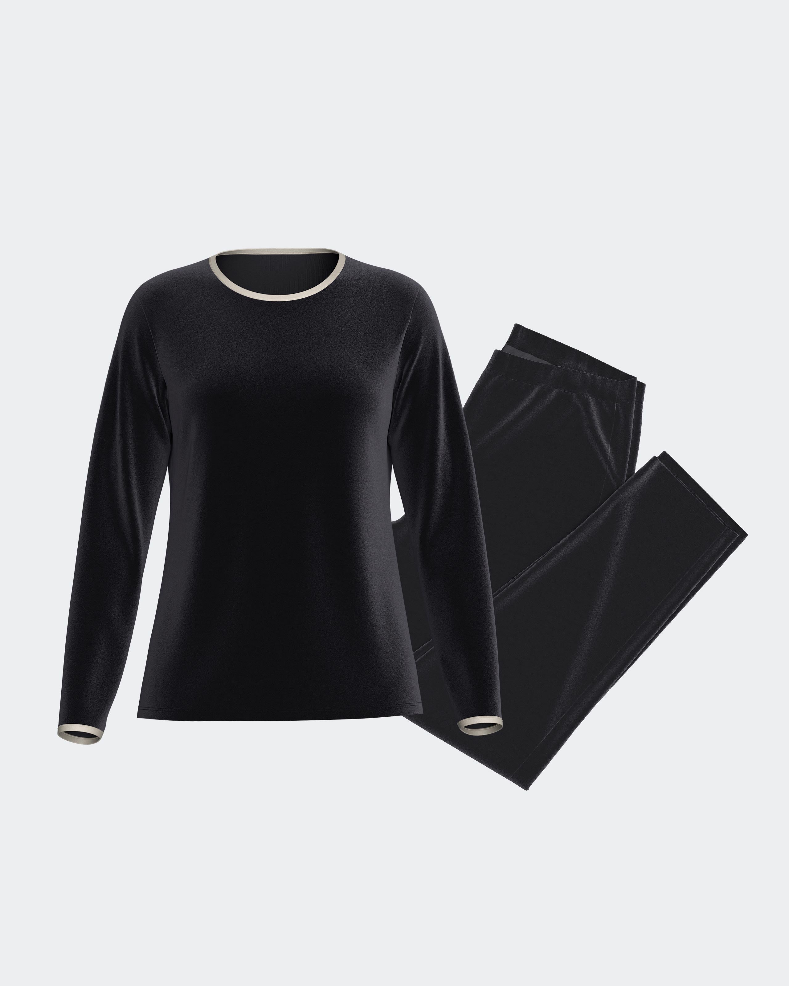 Women's velvet pyjama in Cotton Modal