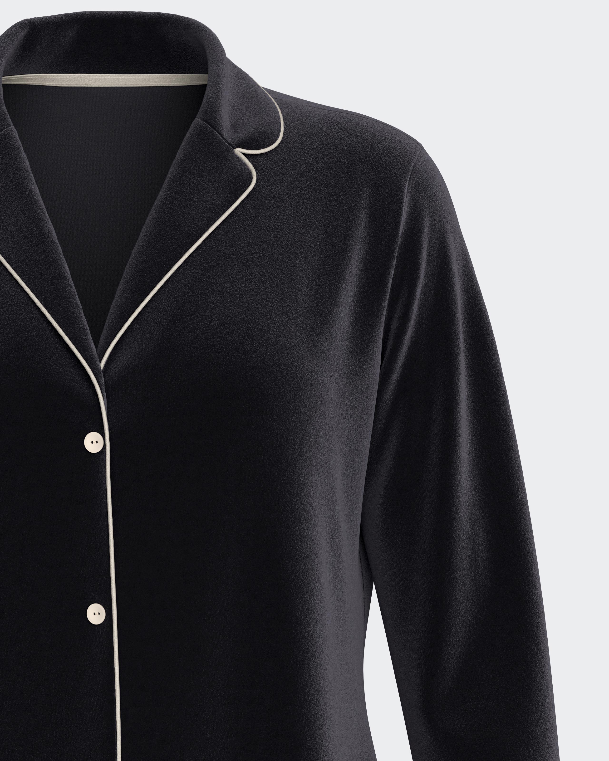 Women's velvet pyjama in Cotton Modal