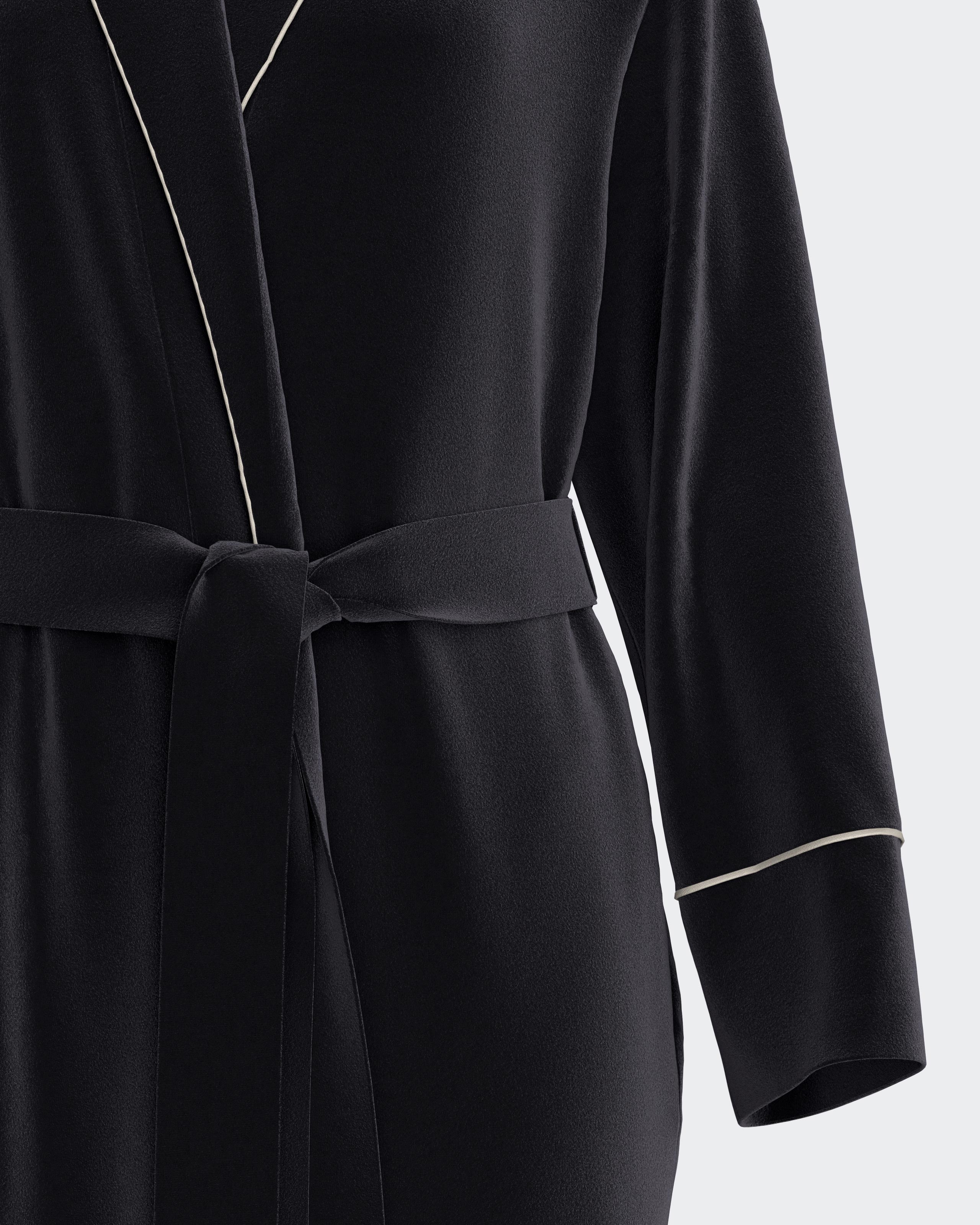 Women's long velvet dressing gown
