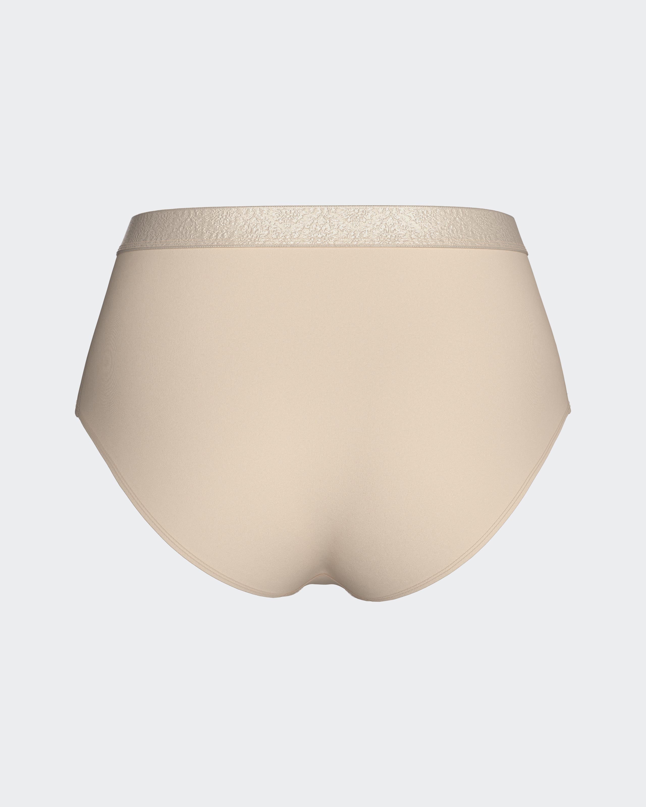 Cueca cintura alta elástica em Modal