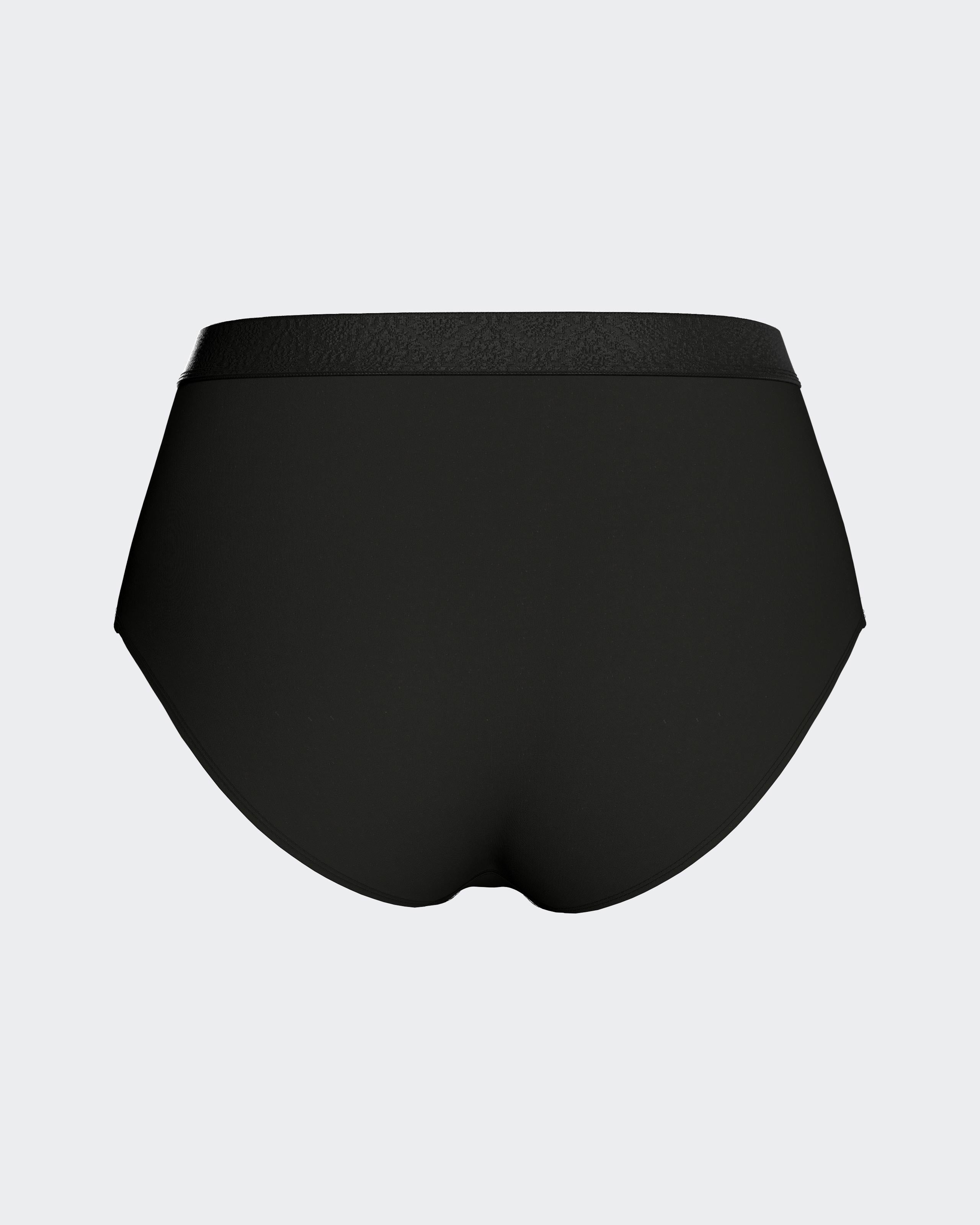 Cueca cintura alta elástica em Modal