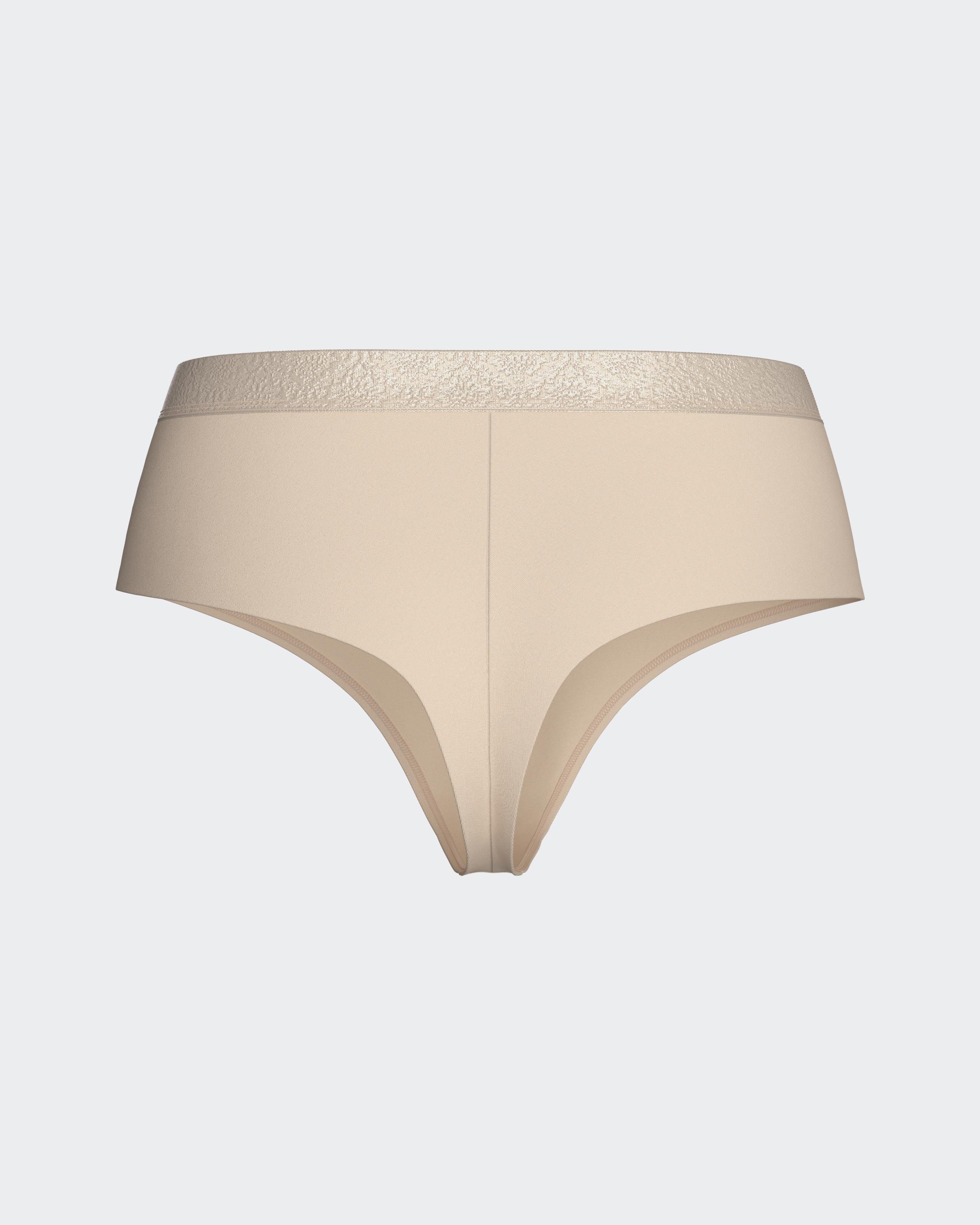 Tanga com cintura elástica em Modal